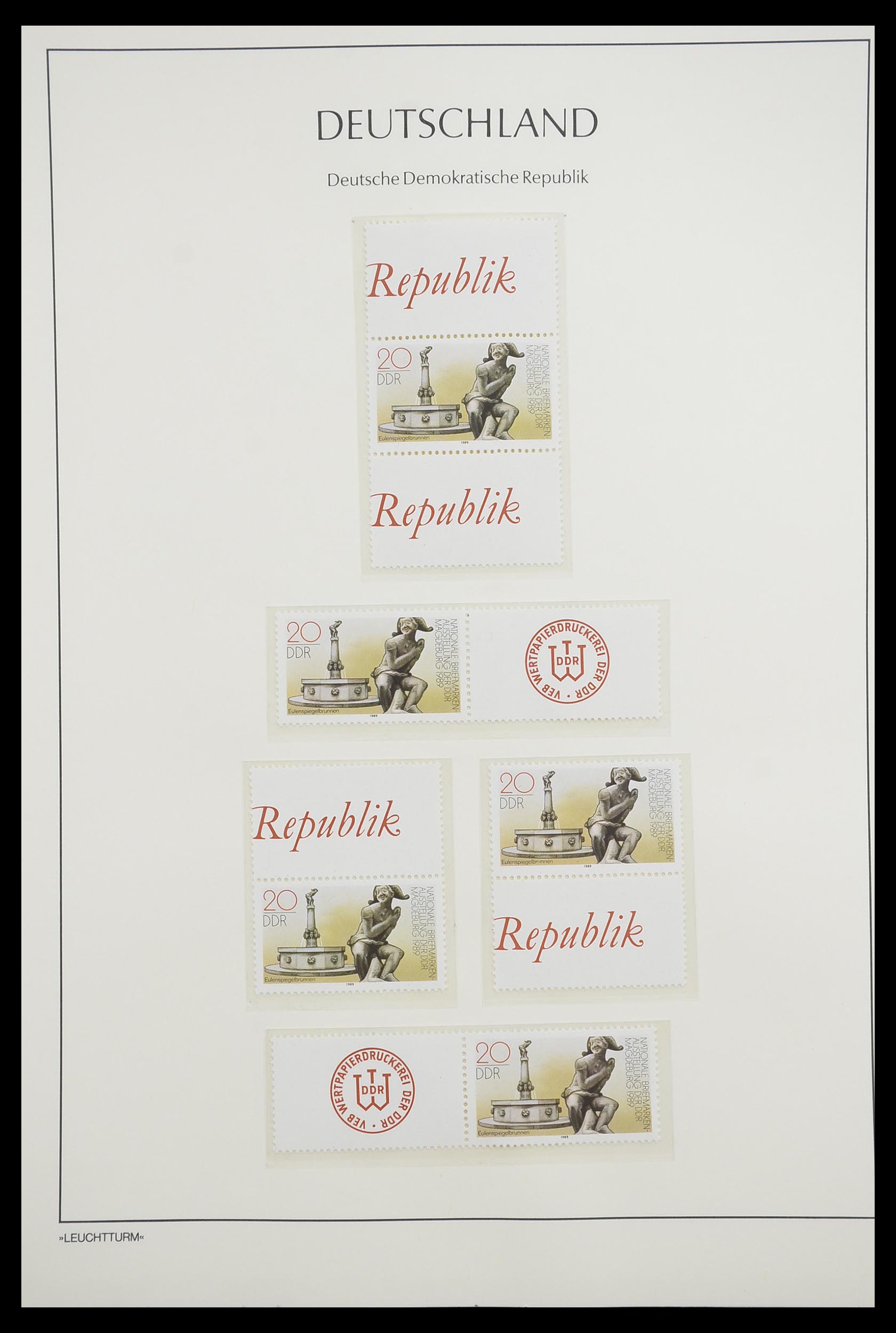 33271 186 - Stamp collection 33271 DDR combinations 1955-1990.