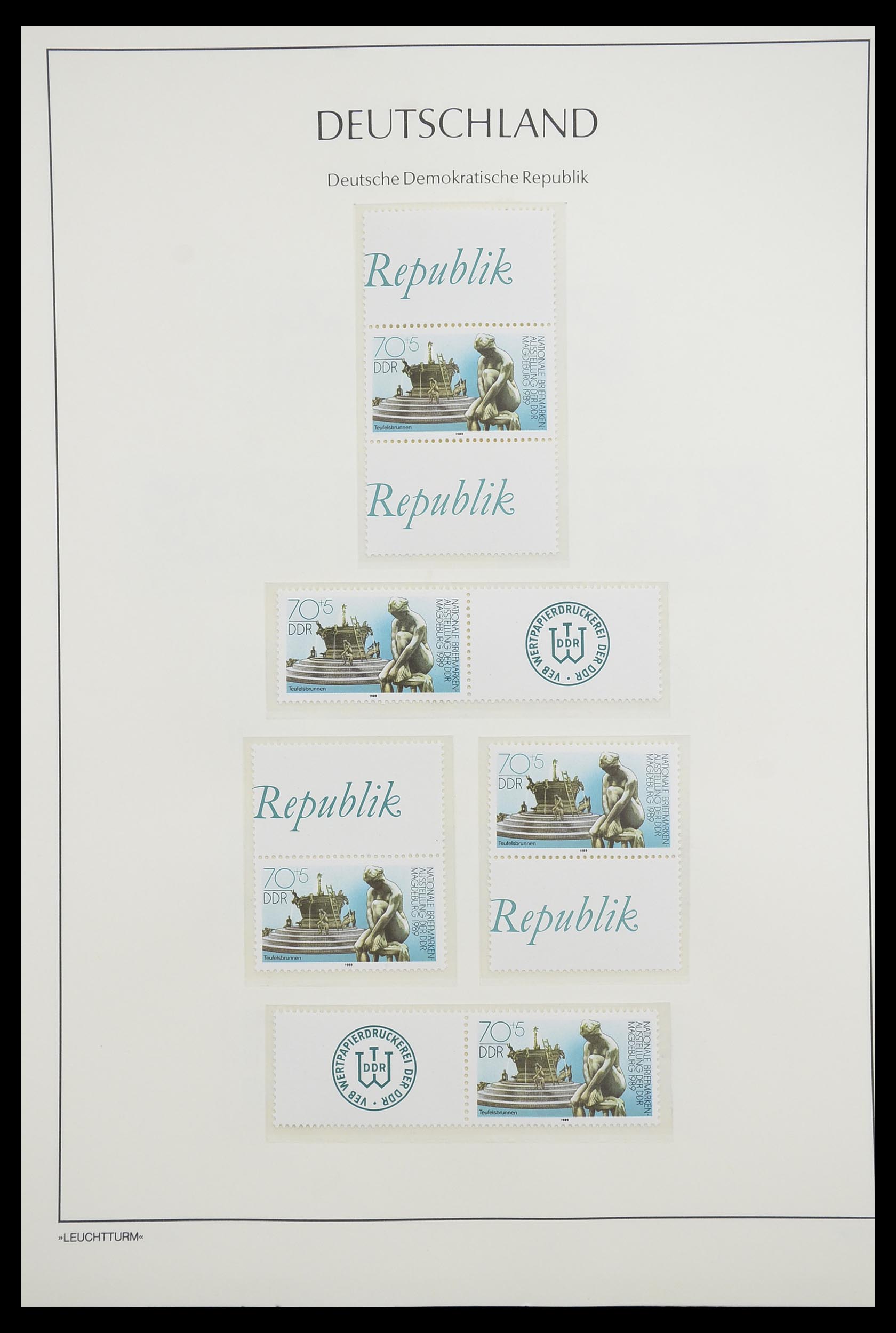 33271 187 - Stamp collection 33271 DDR combinations 1955-1990.