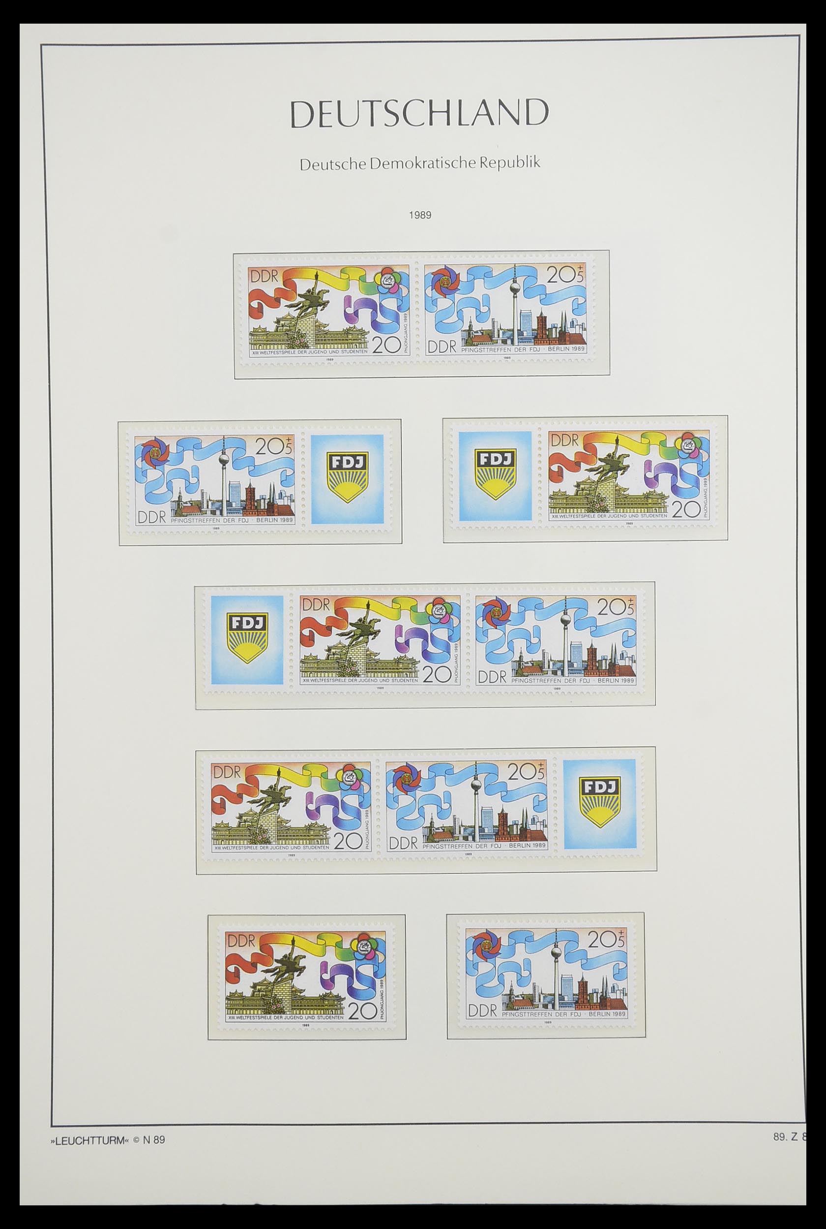 33271 188 - Stamp collection 33271 DDR combinations 1955-1990.