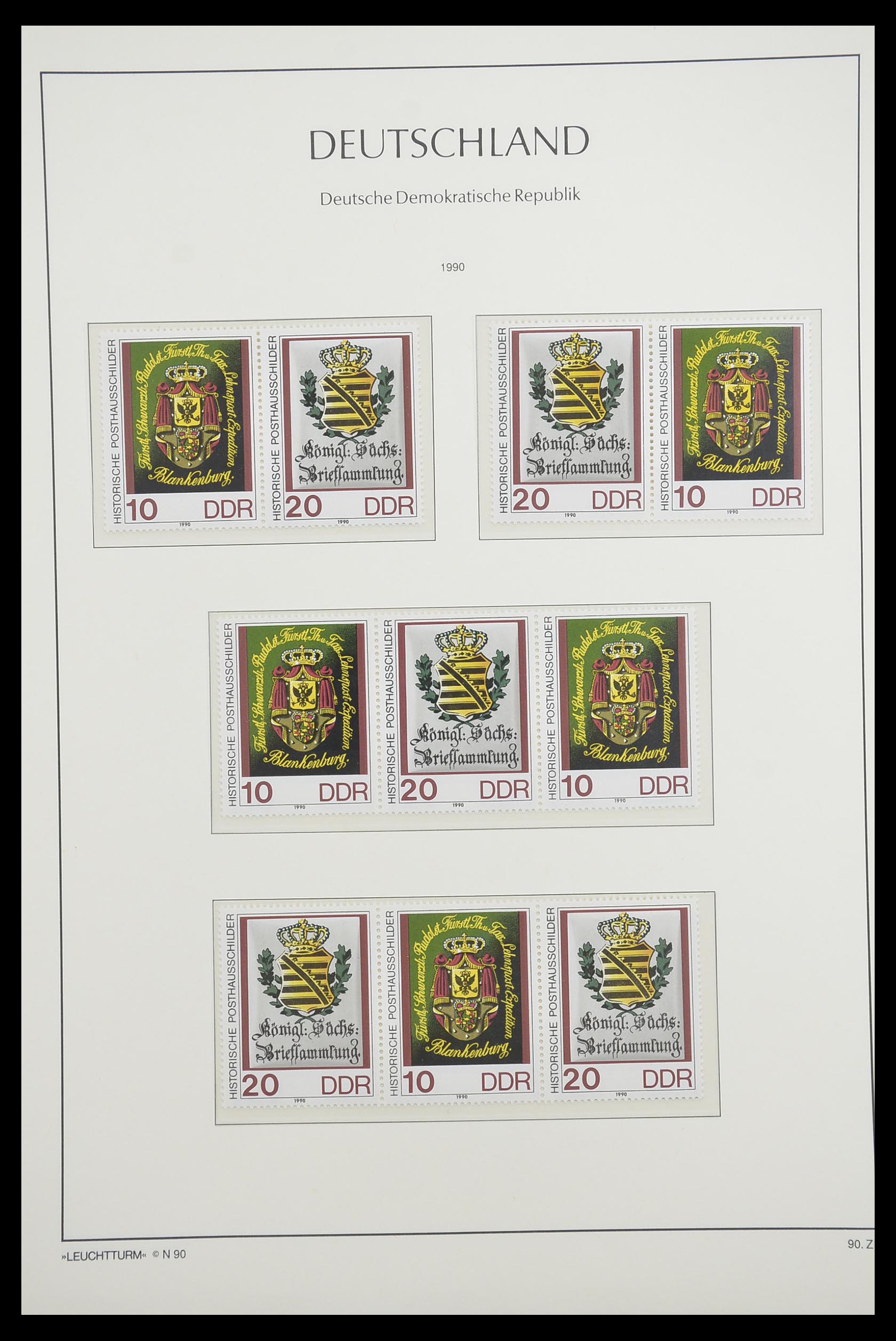 33271 192 - Stamp collection 33271 DDR combinations 1955-1990.