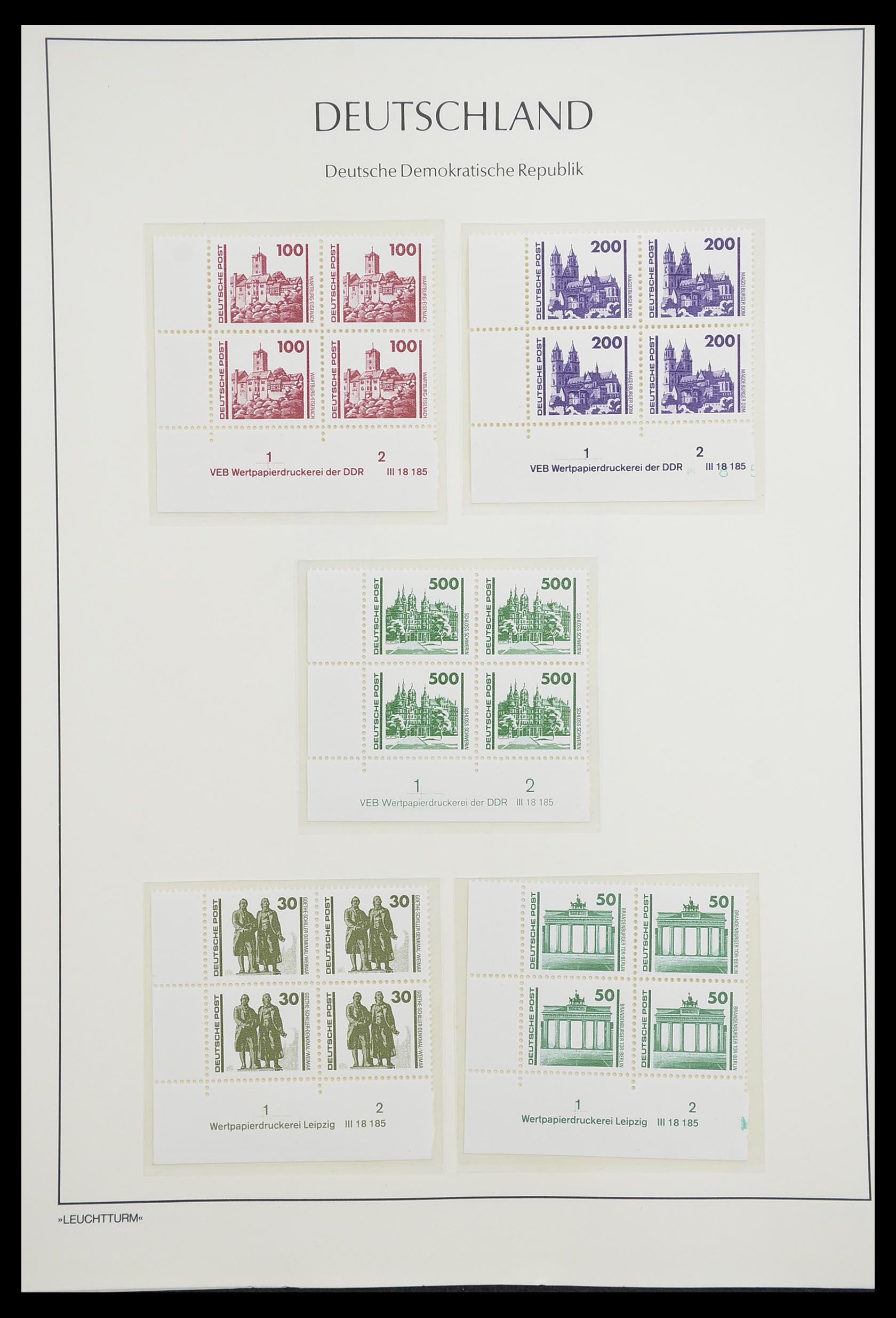 33271 202 - Stamp collection 33271 DDR combinations 1955-1990.