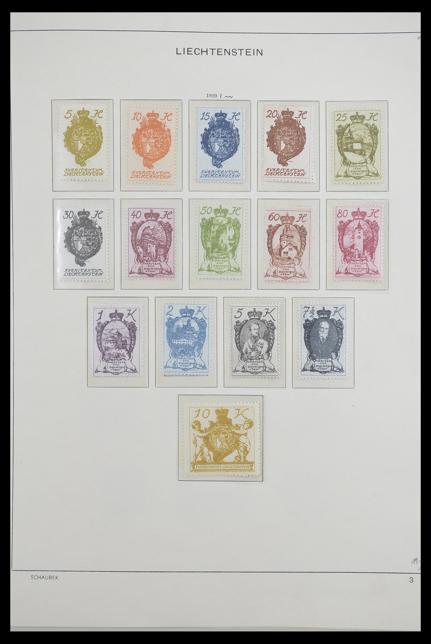 33274 004 - Postzegelverzameling 33274 Liechtenstein 1912-1996.