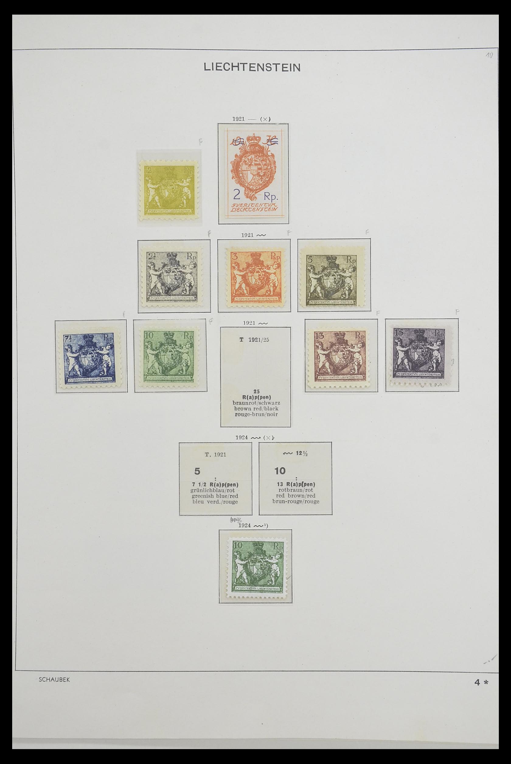 33274 006 - Stamp collection 33274 Liechtenstein 1912-1996.