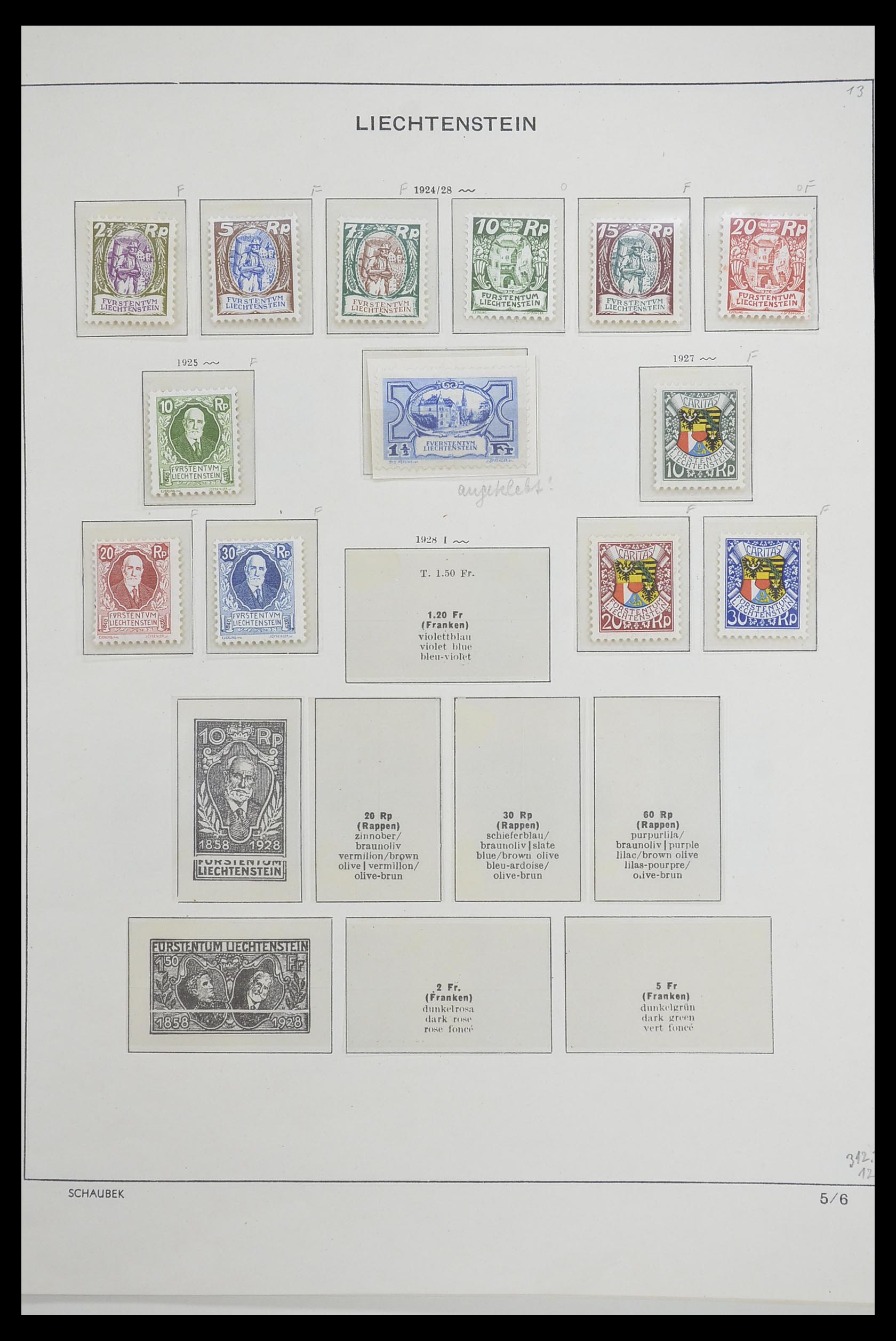 33274 007 - Postzegelverzameling 33274 Liechtenstein 1912-1996.