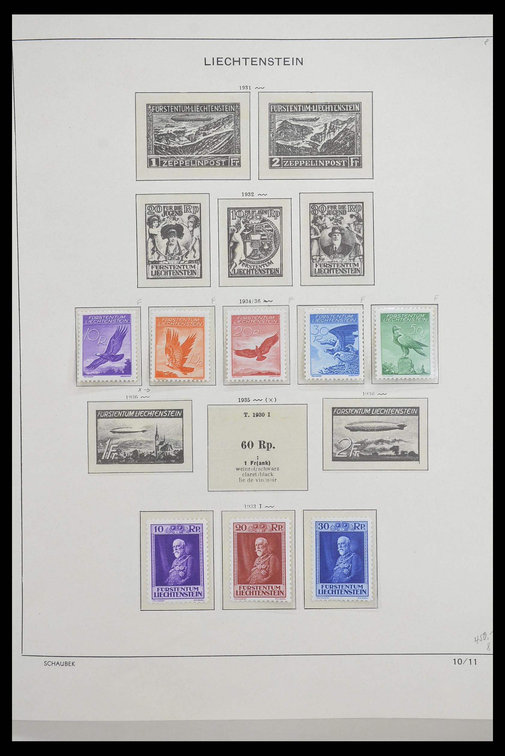 33274 010 - Stamp collection 33274 Liechtenstein 1912-1996.