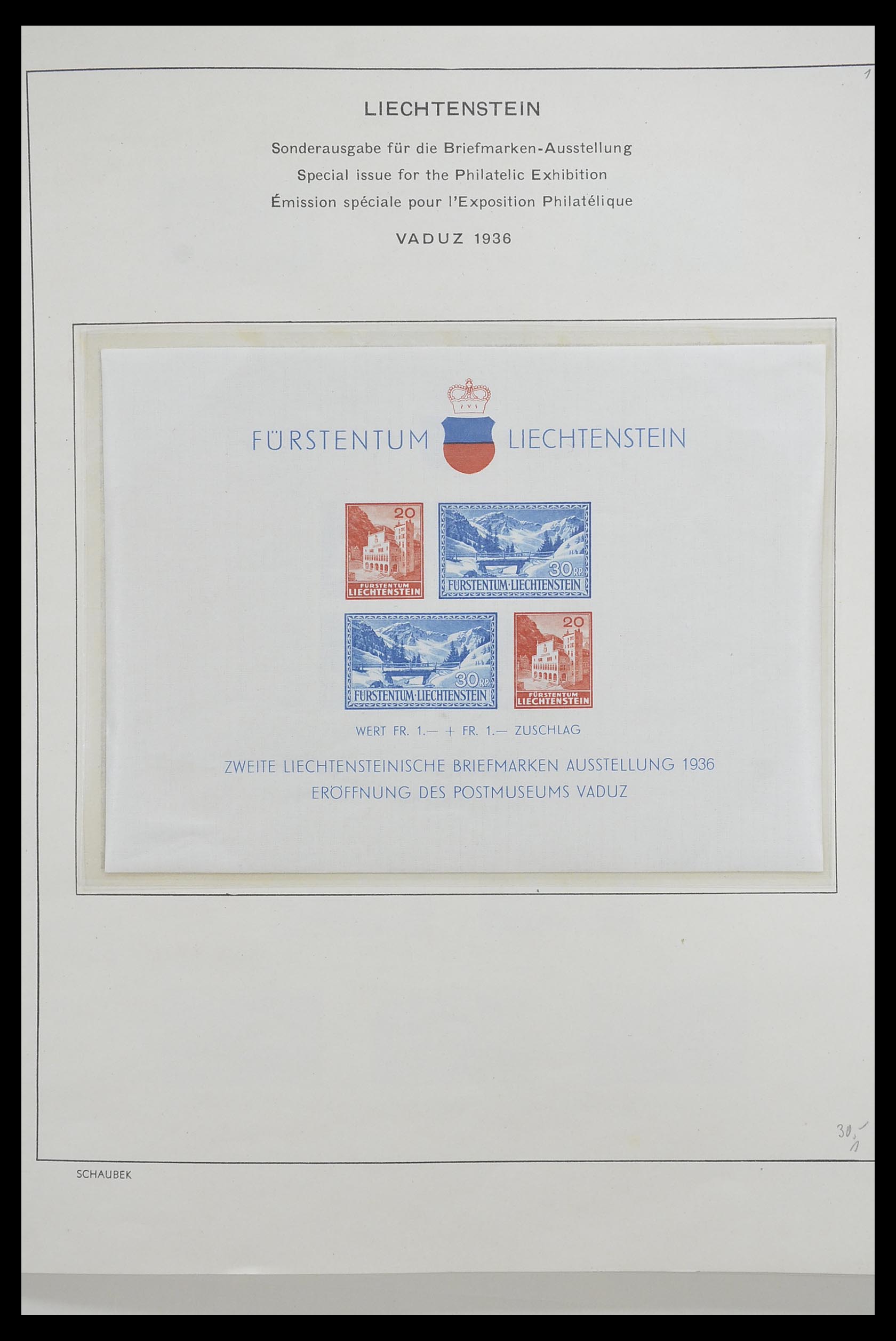 33274 012 - Postzegelverzameling 33274 Liechtenstein 1912-1996.