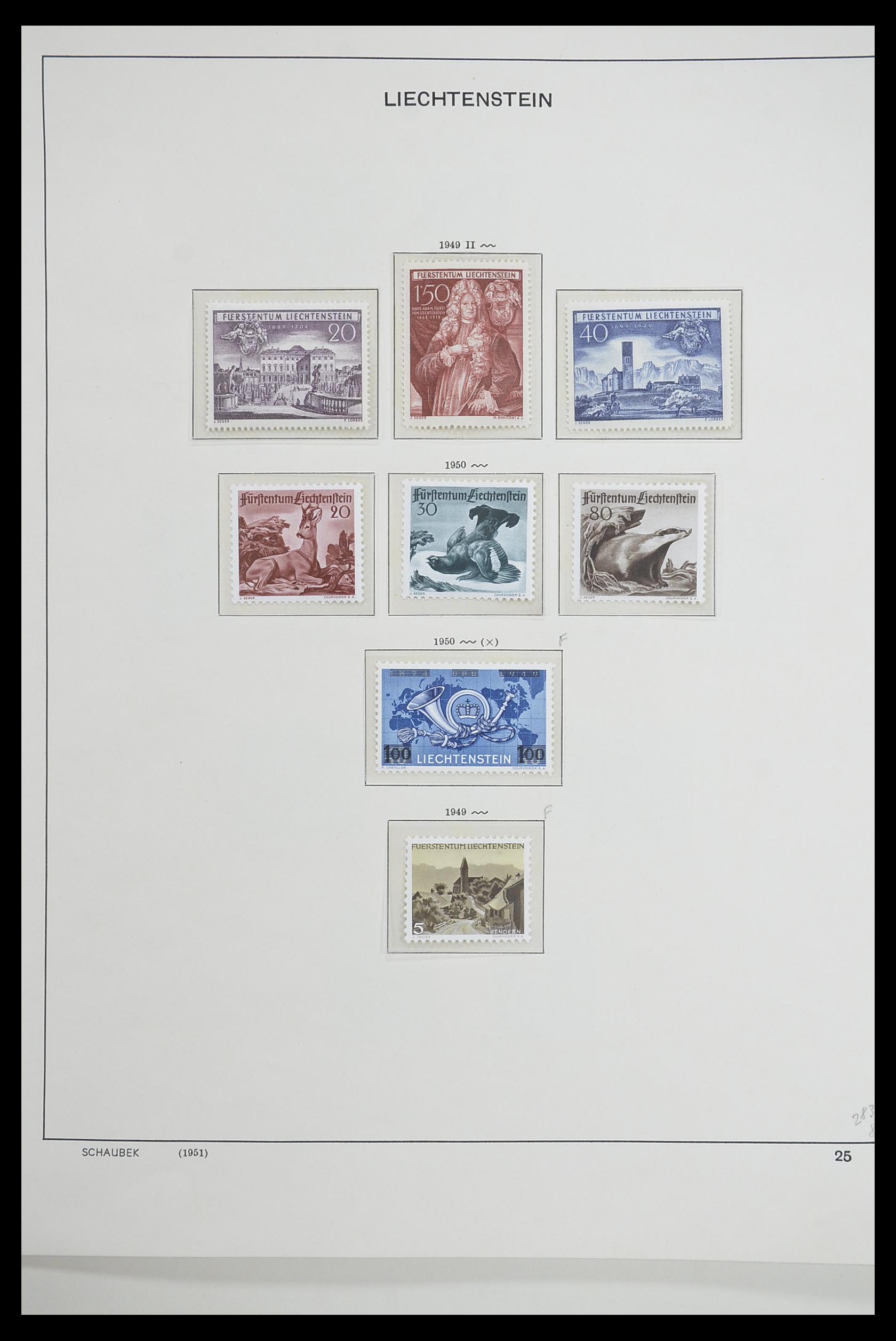 33274 026 - Postzegelverzameling 33274 Liechtenstein 1912-1996.