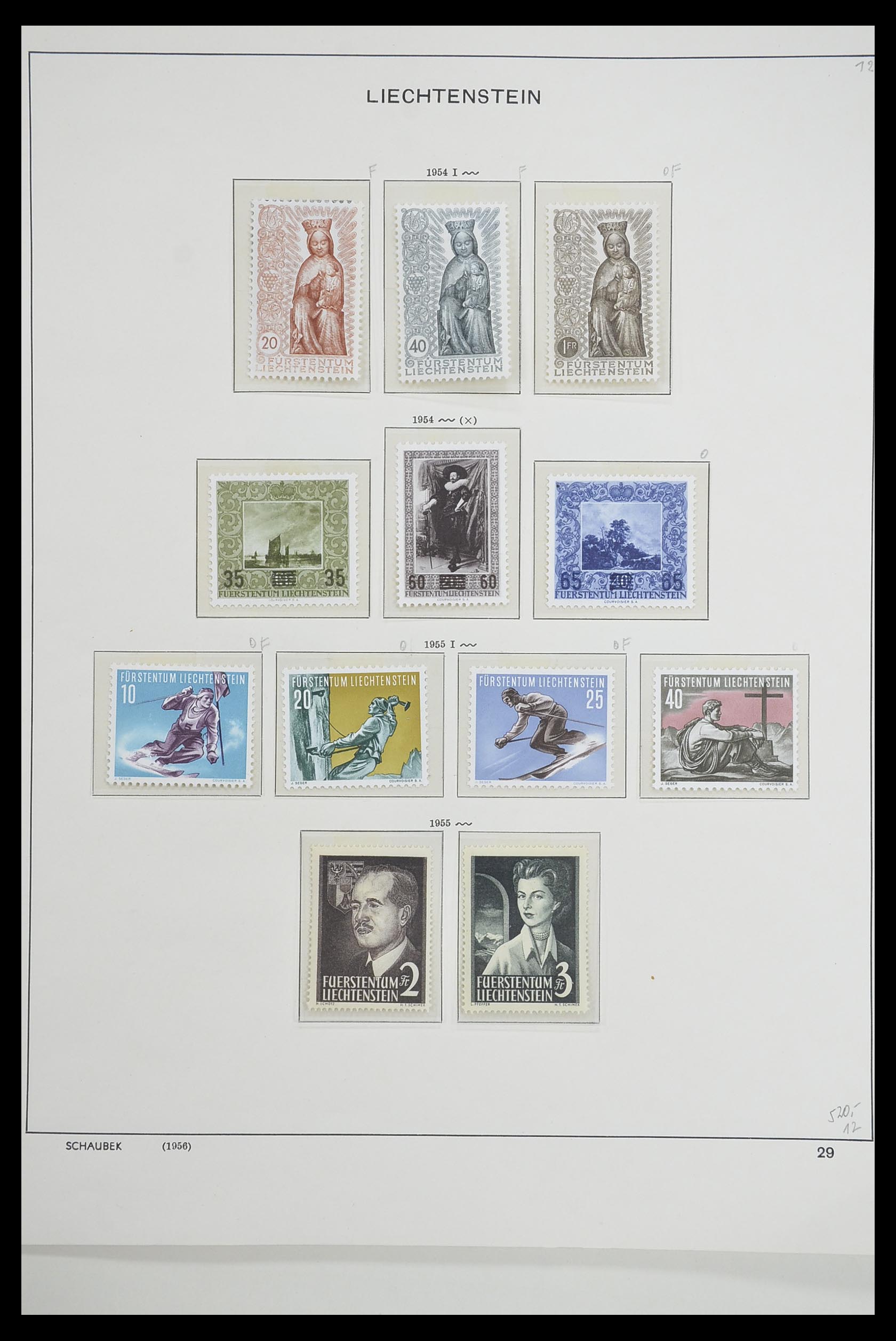 33274 030 - Stamp collection 33274 Liechtenstein 1912-1996.