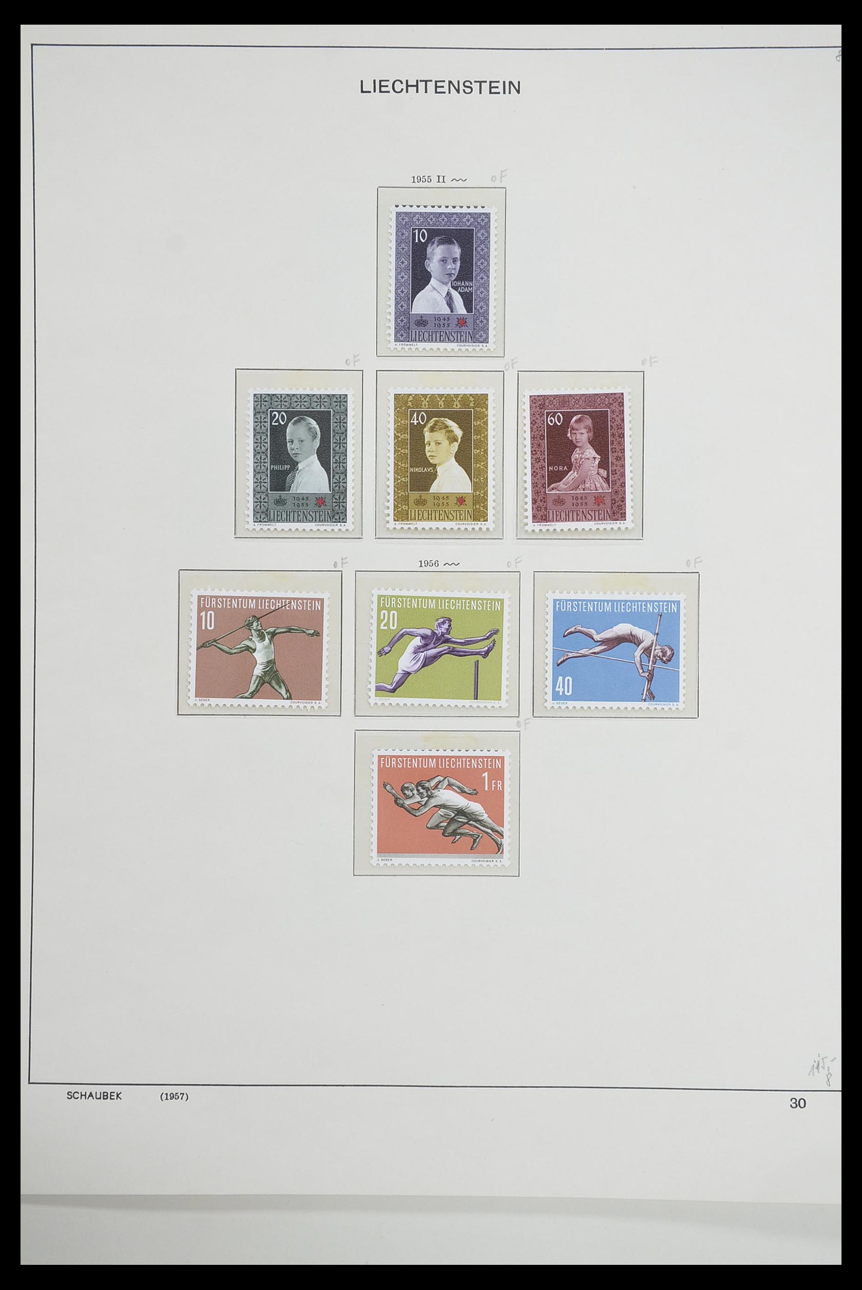 33274 031 - Postzegelverzameling 33274 Liechtenstein 1912-1996.