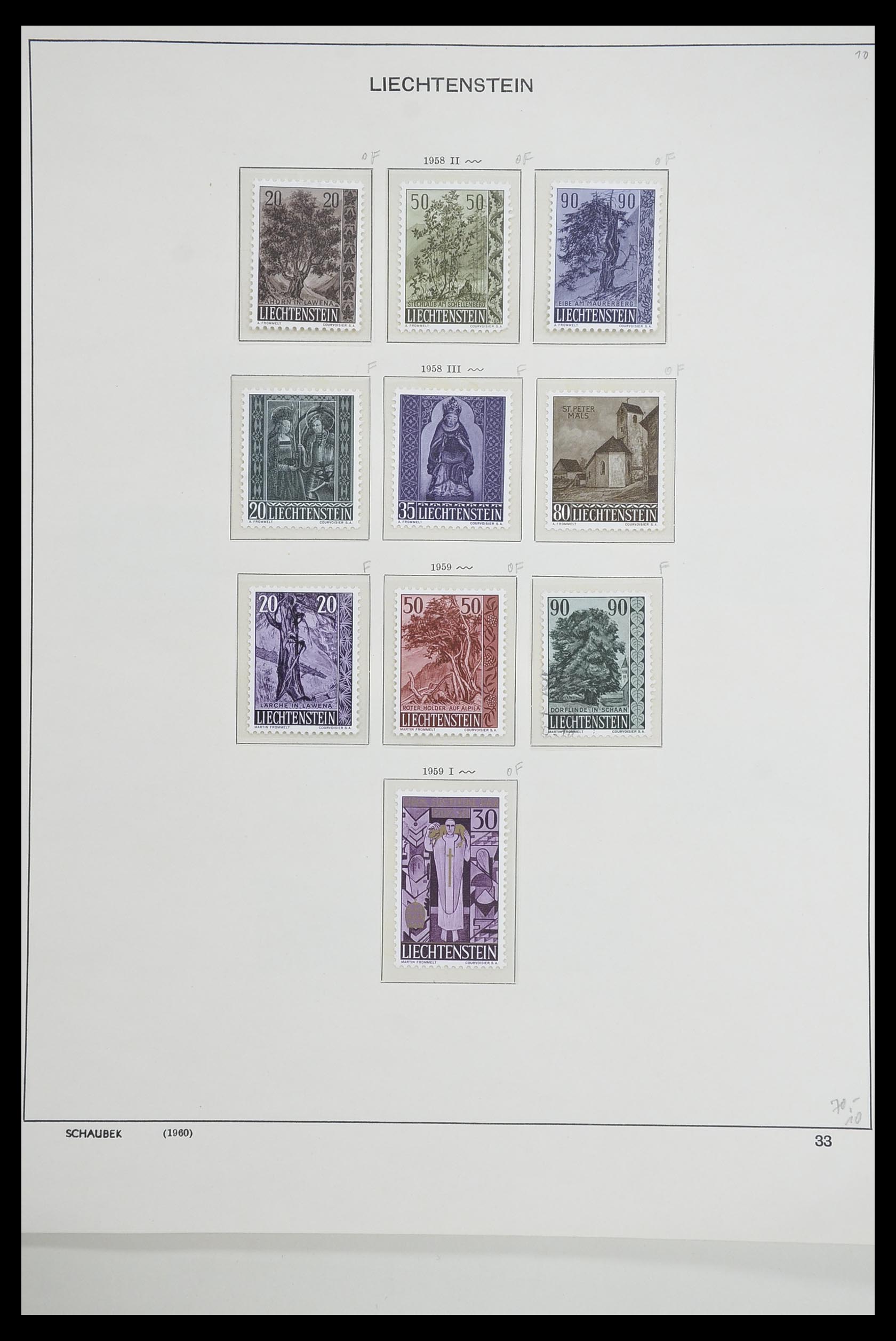33274 034 - Postzegelverzameling 33274 Liechtenstein 1912-1996.