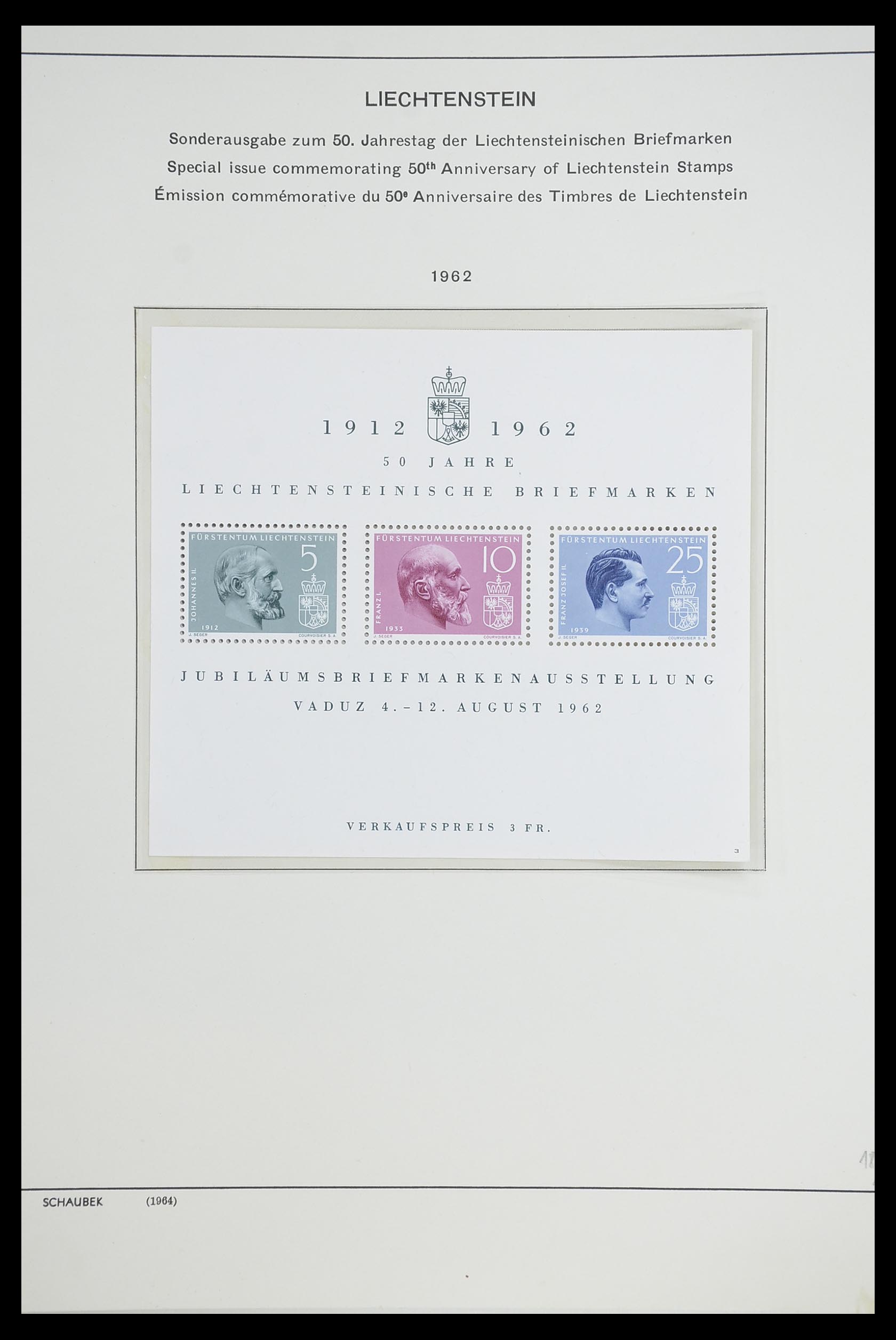 33274 038 - Postzegelverzameling 33274 Liechtenstein 1912-1996.