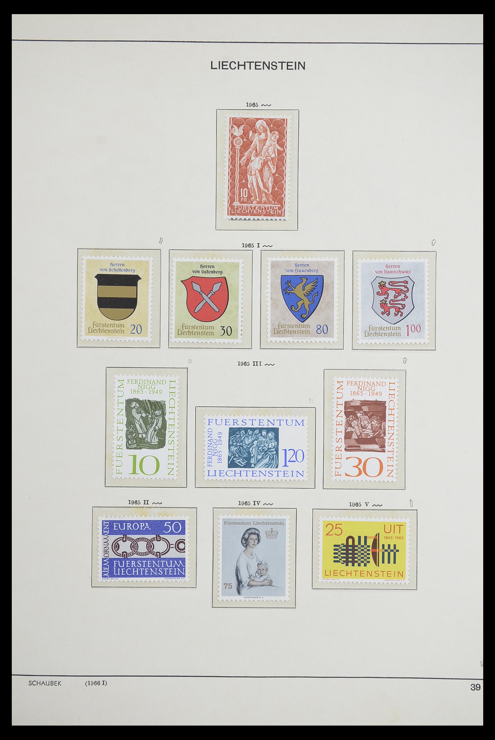 33274 042 - Postzegelverzameling 33274 Liechtenstein 1912-1996.