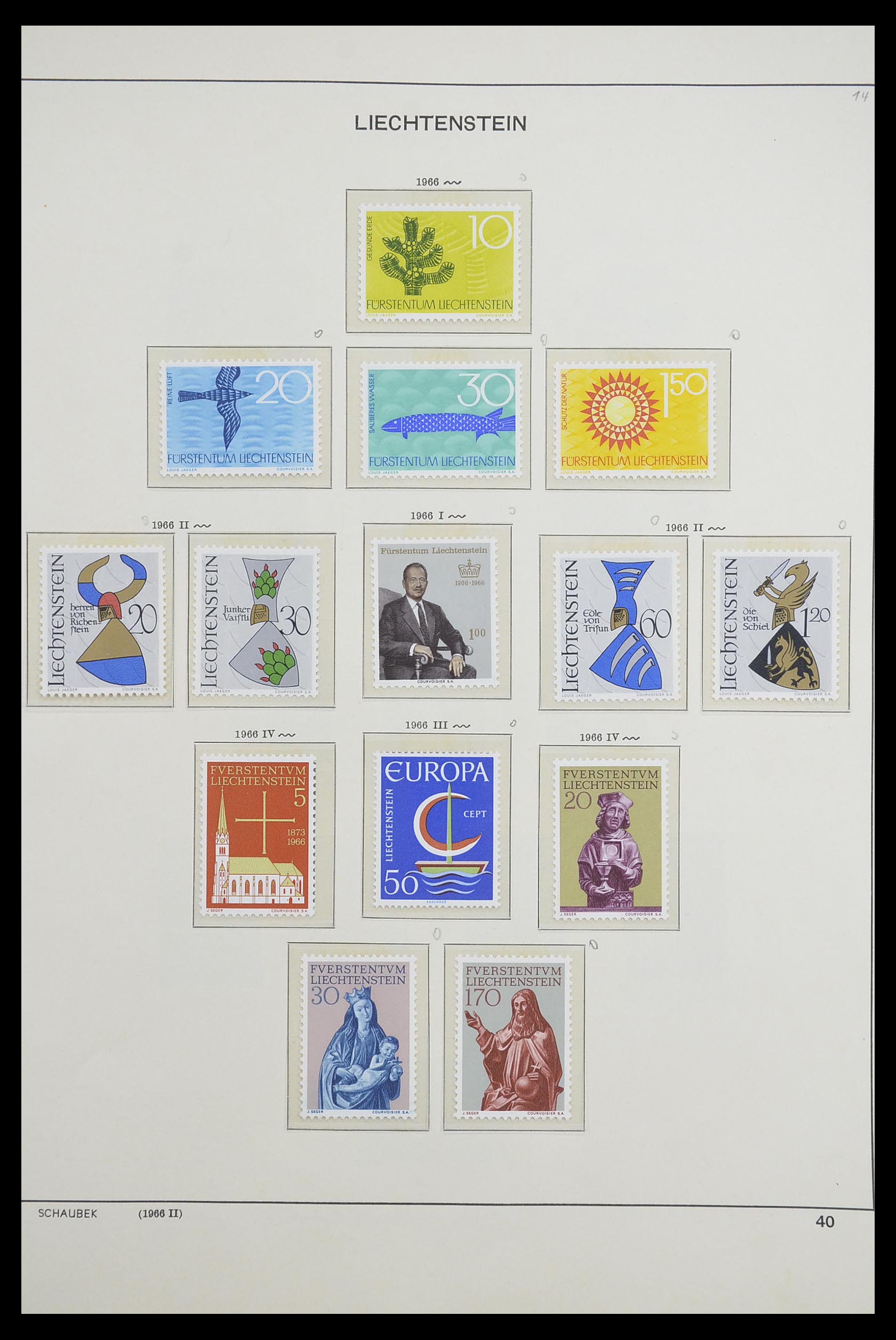 33274 044 - Postzegelverzameling 33274 Liechtenstein 1912-1996.