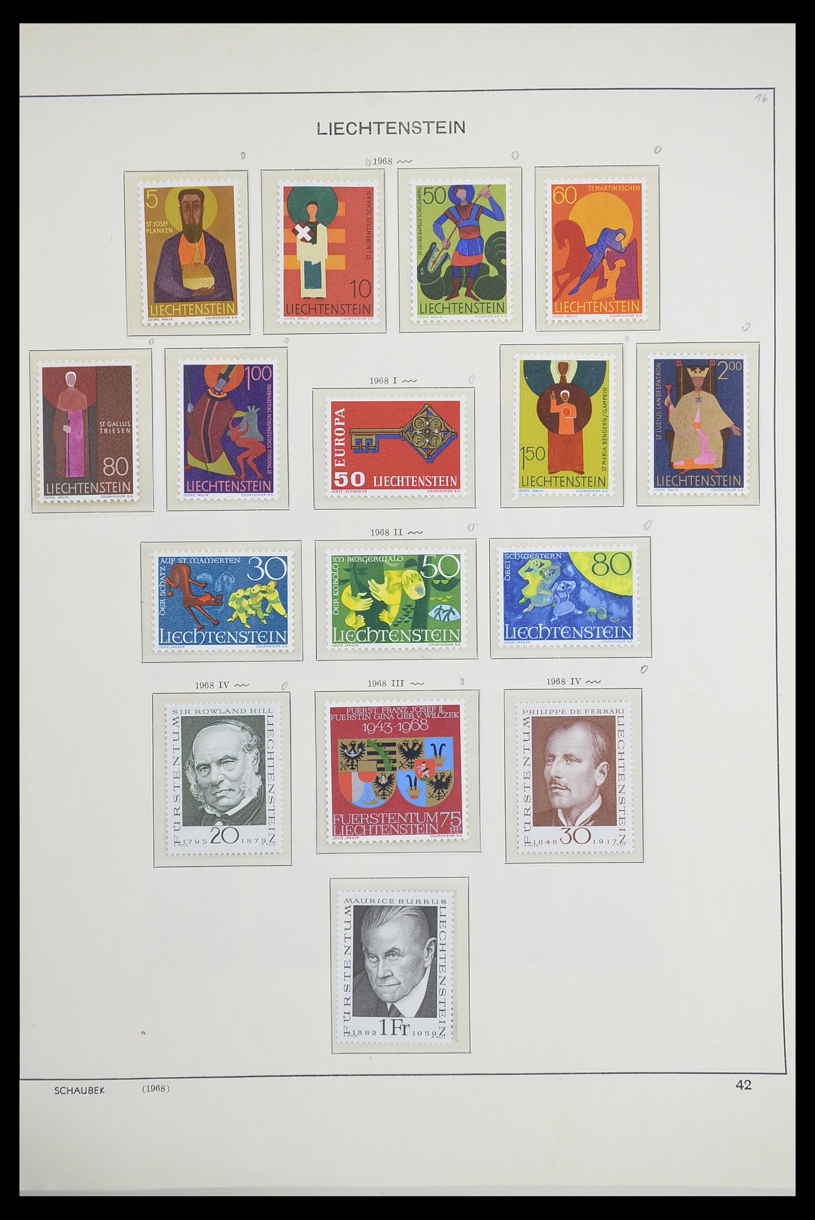 33274 047 - Stamp collection 33274 Liechtenstein 1912-1996.