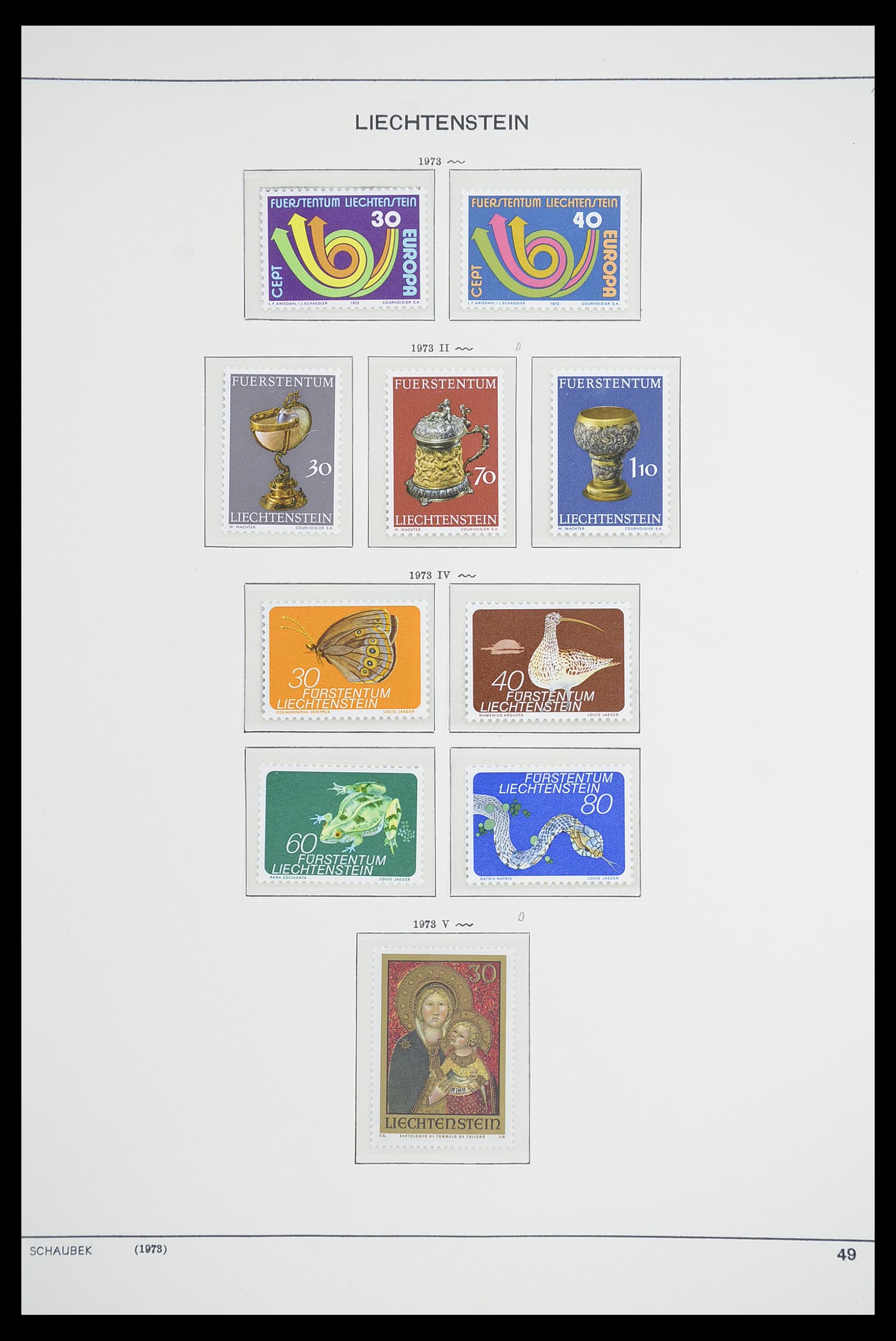 33274 058 - Postzegelverzameling 33274 Liechtenstein 1912-1996.
