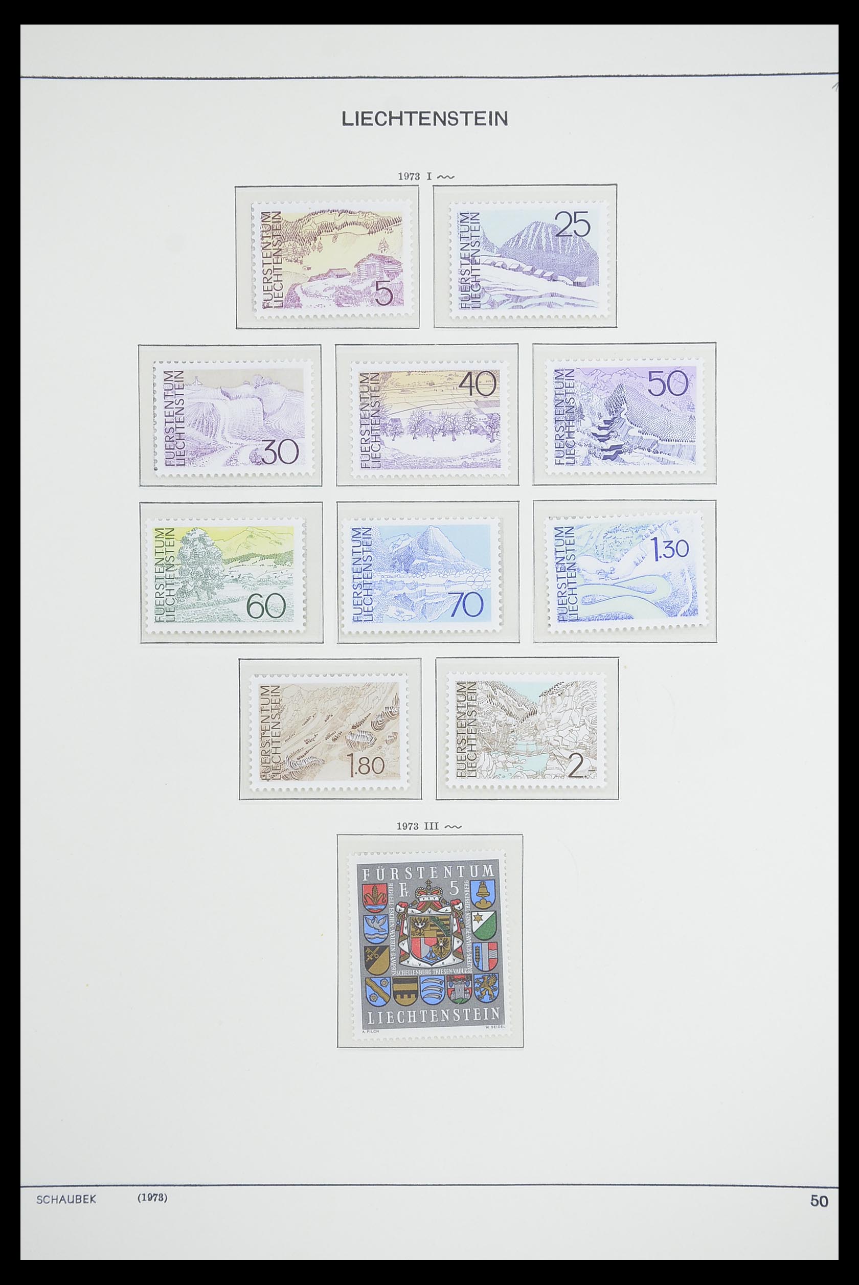 33274 059 - Postzegelverzameling 33274 Liechtenstein 1912-1996.