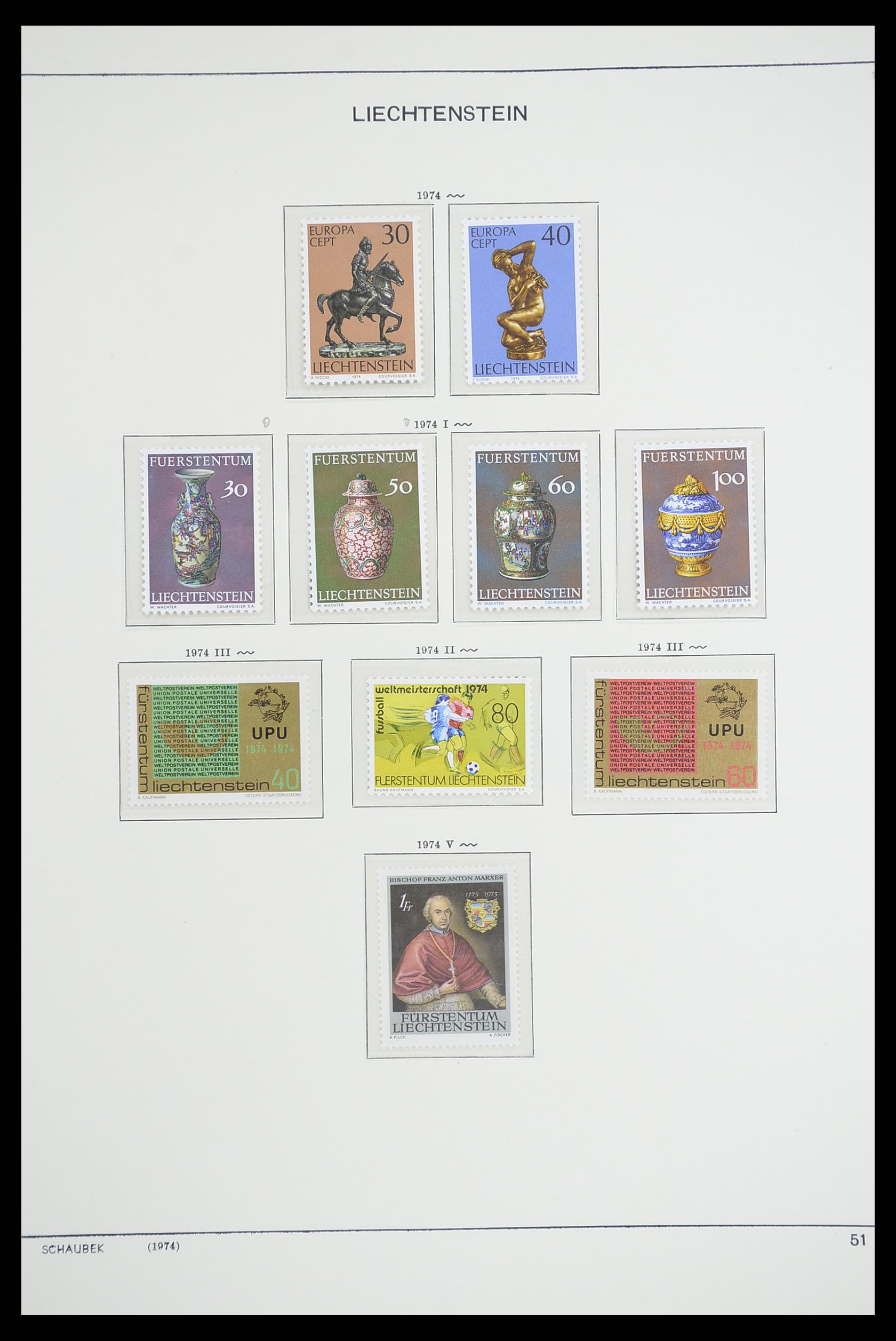 33274 060 - Stamp collection 33274 Liechtenstein 1912-1996.