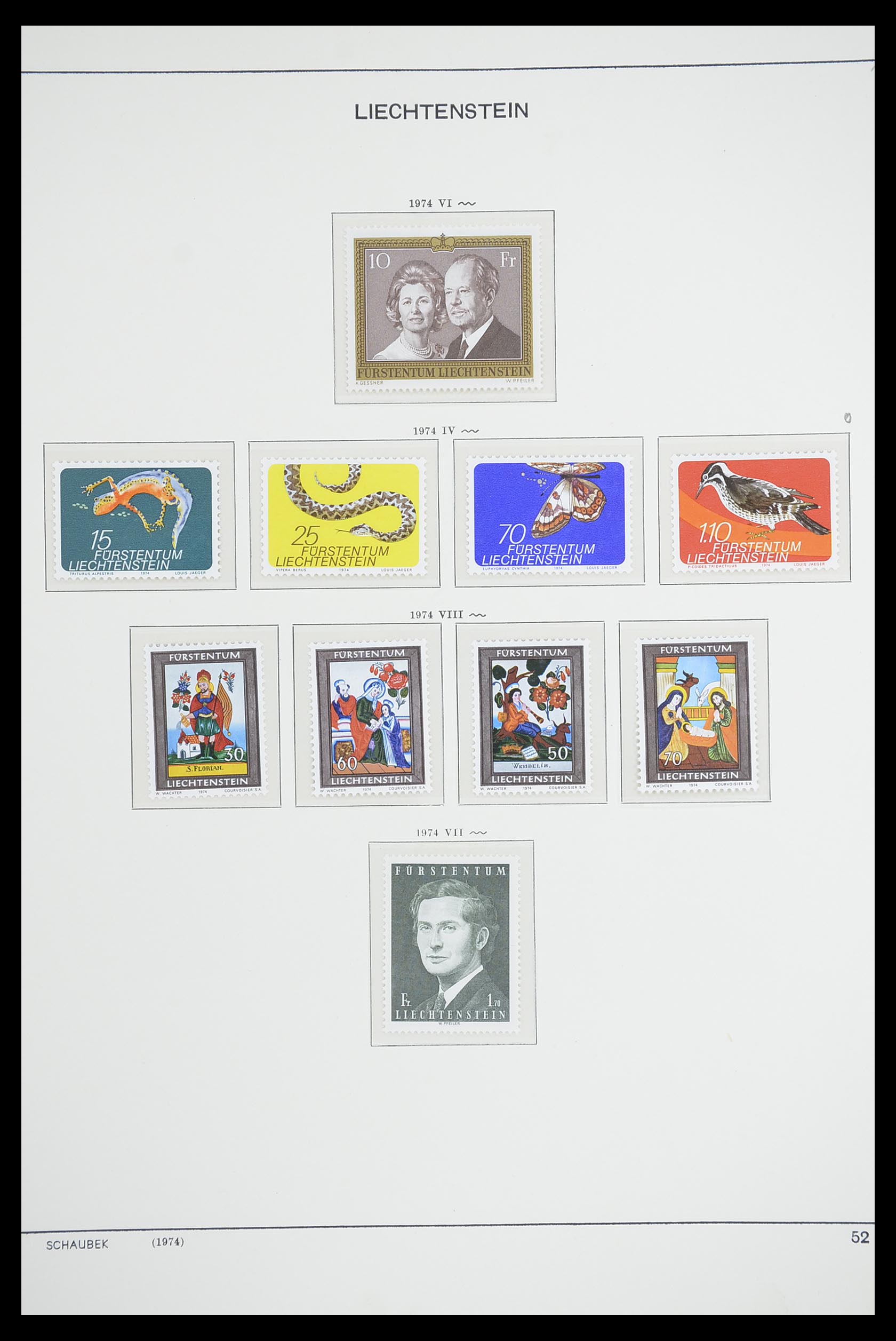 33274 061 - Postzegelverzameling 33274 Liechtenstein 1912-1996.