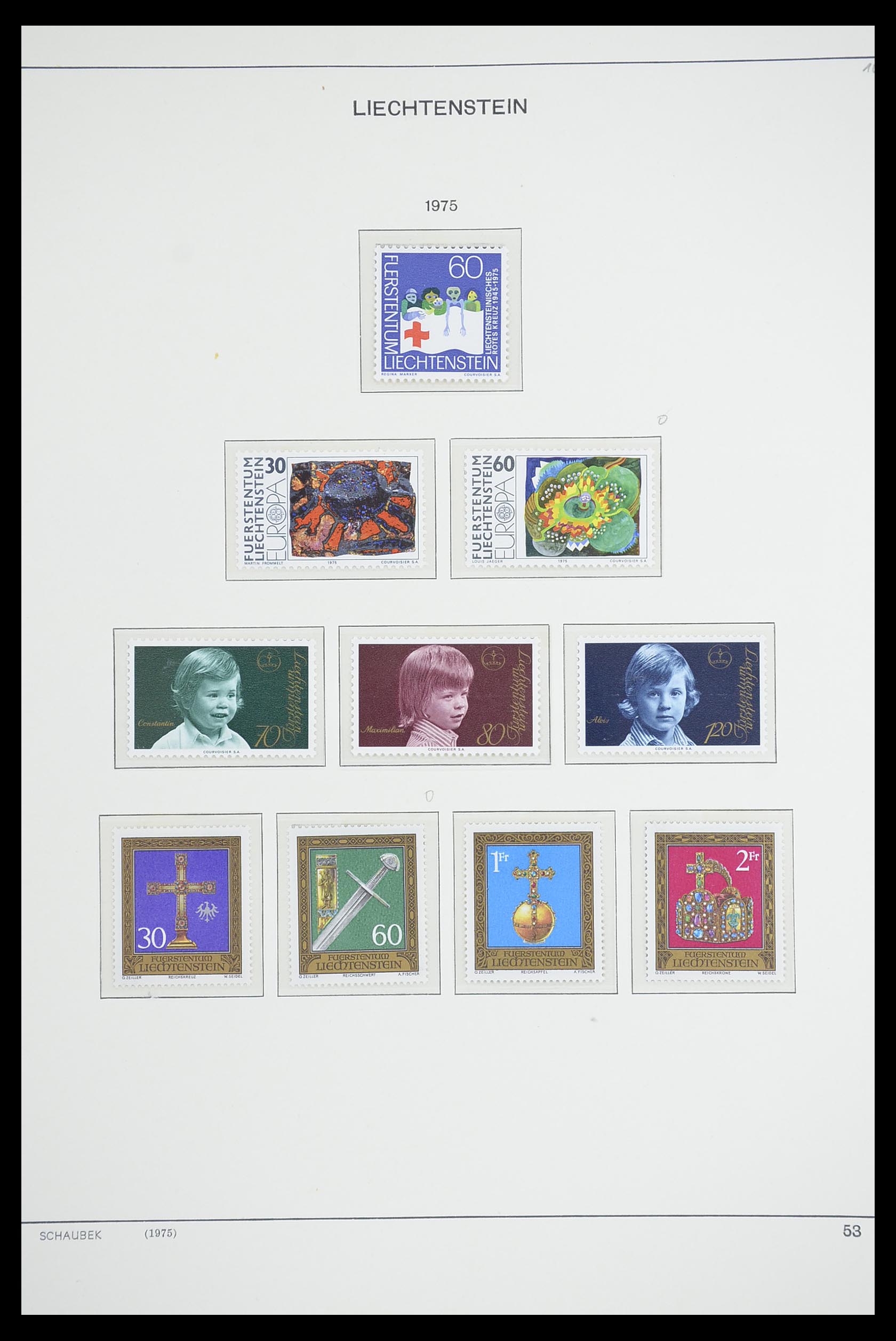 33274 062 - Postzegelverzameling 33274 Liechtenstein 1912-1996.