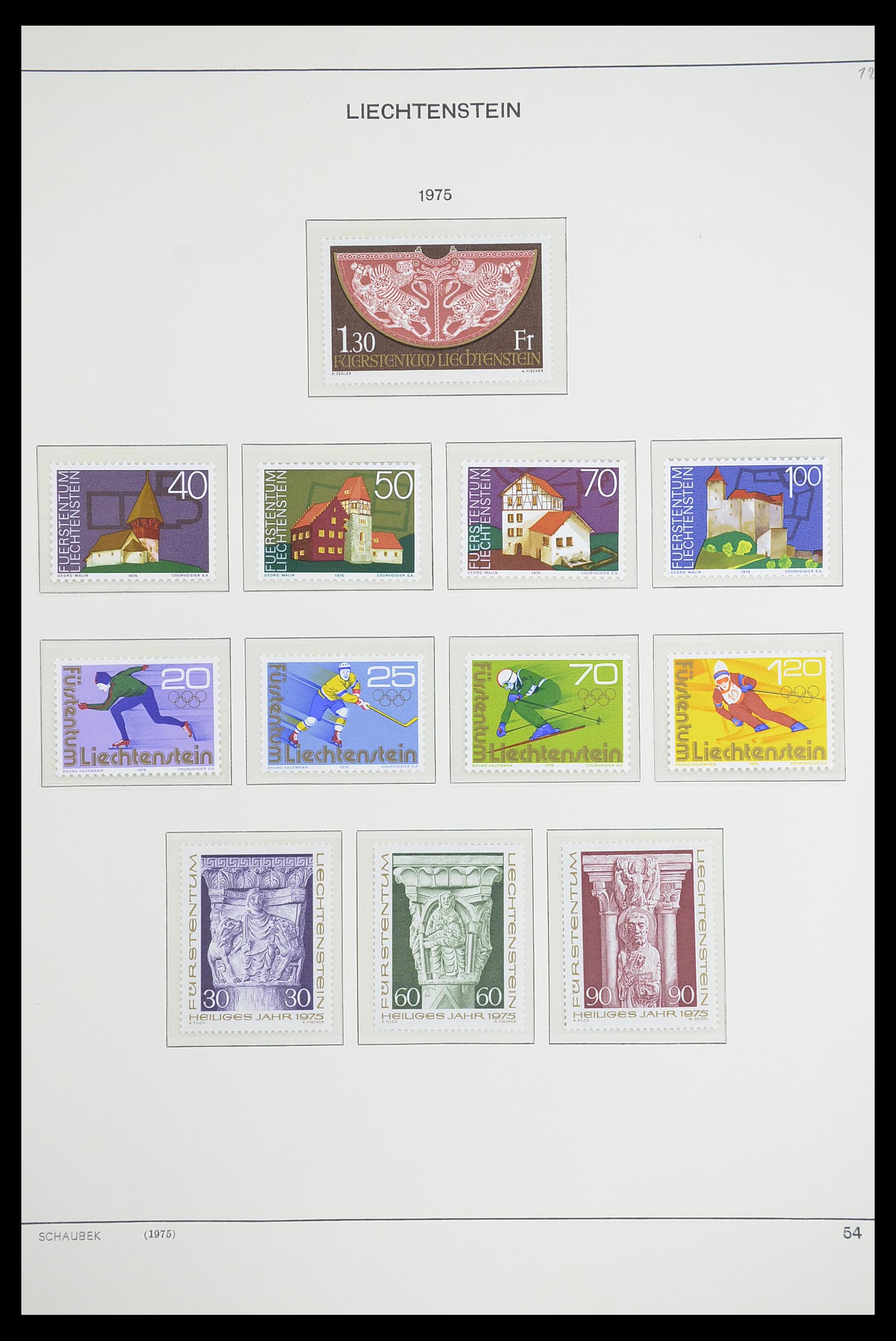 33274 063 - Stamp collection 33274 Liechtenstein 1912-1996.