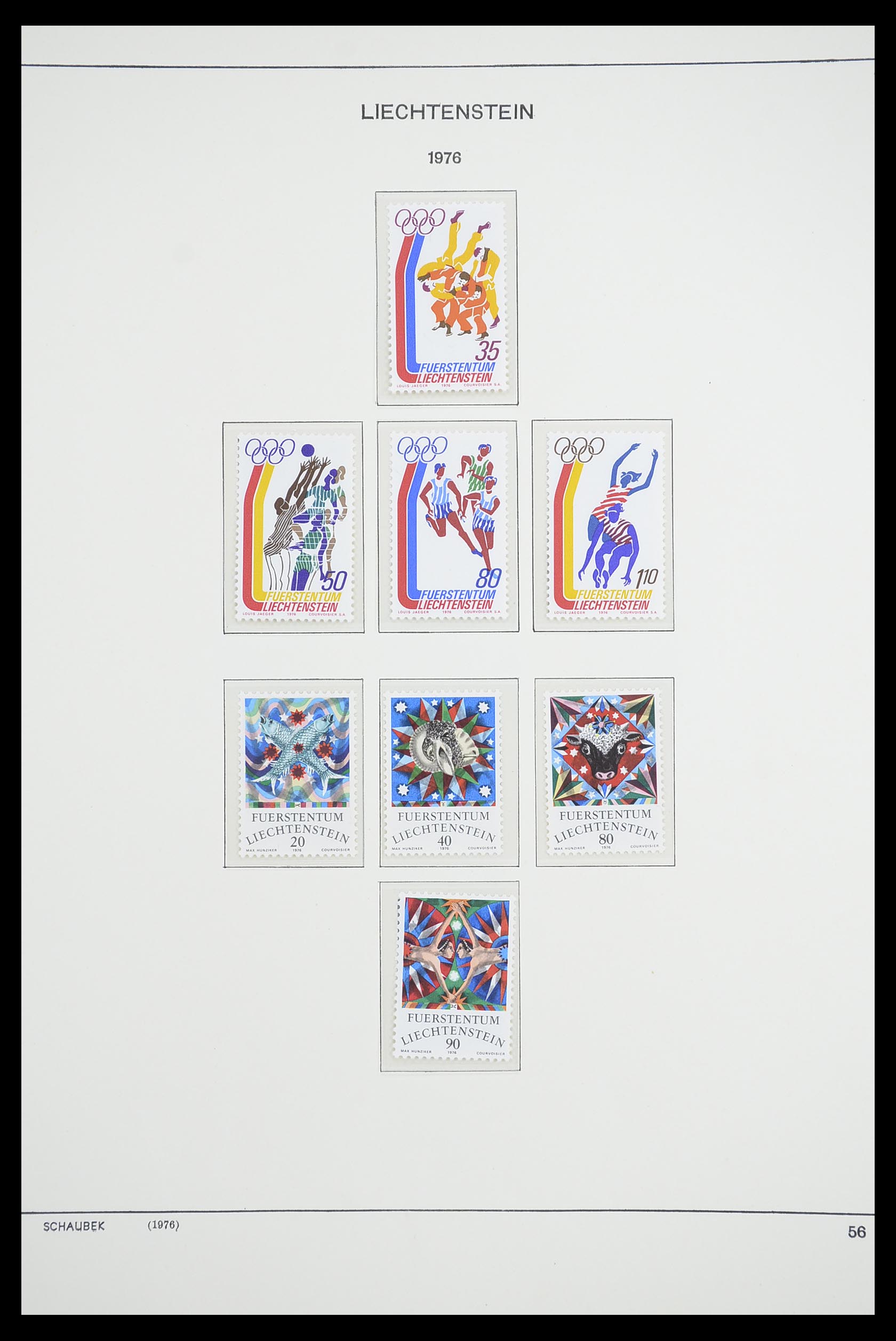 33274 066 - Postzegelverzameling 33274 Liechtenstein 1912-1996.