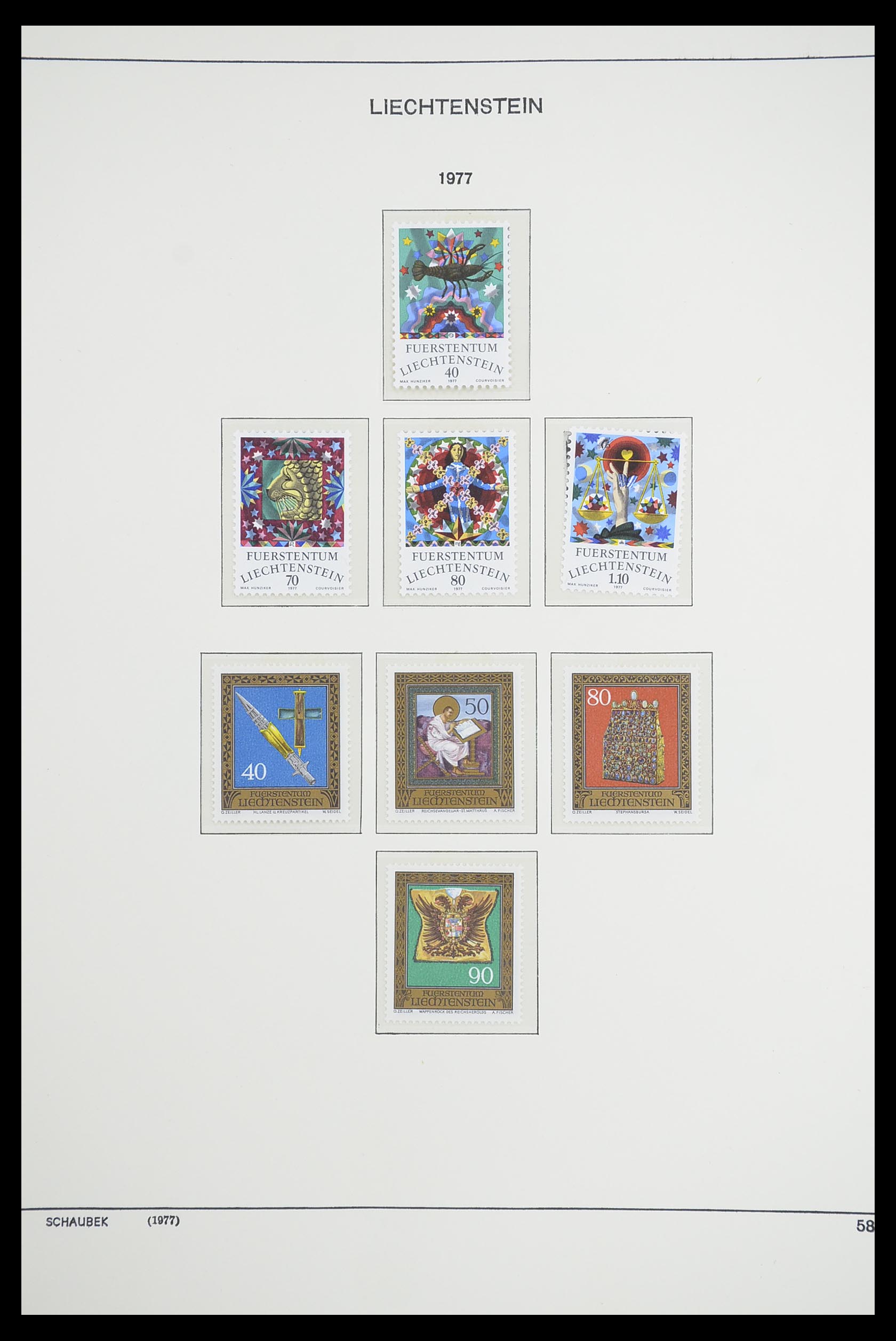 33274 069 - Postzegelverzameling 33274 Liechtenstein 1912-1996.