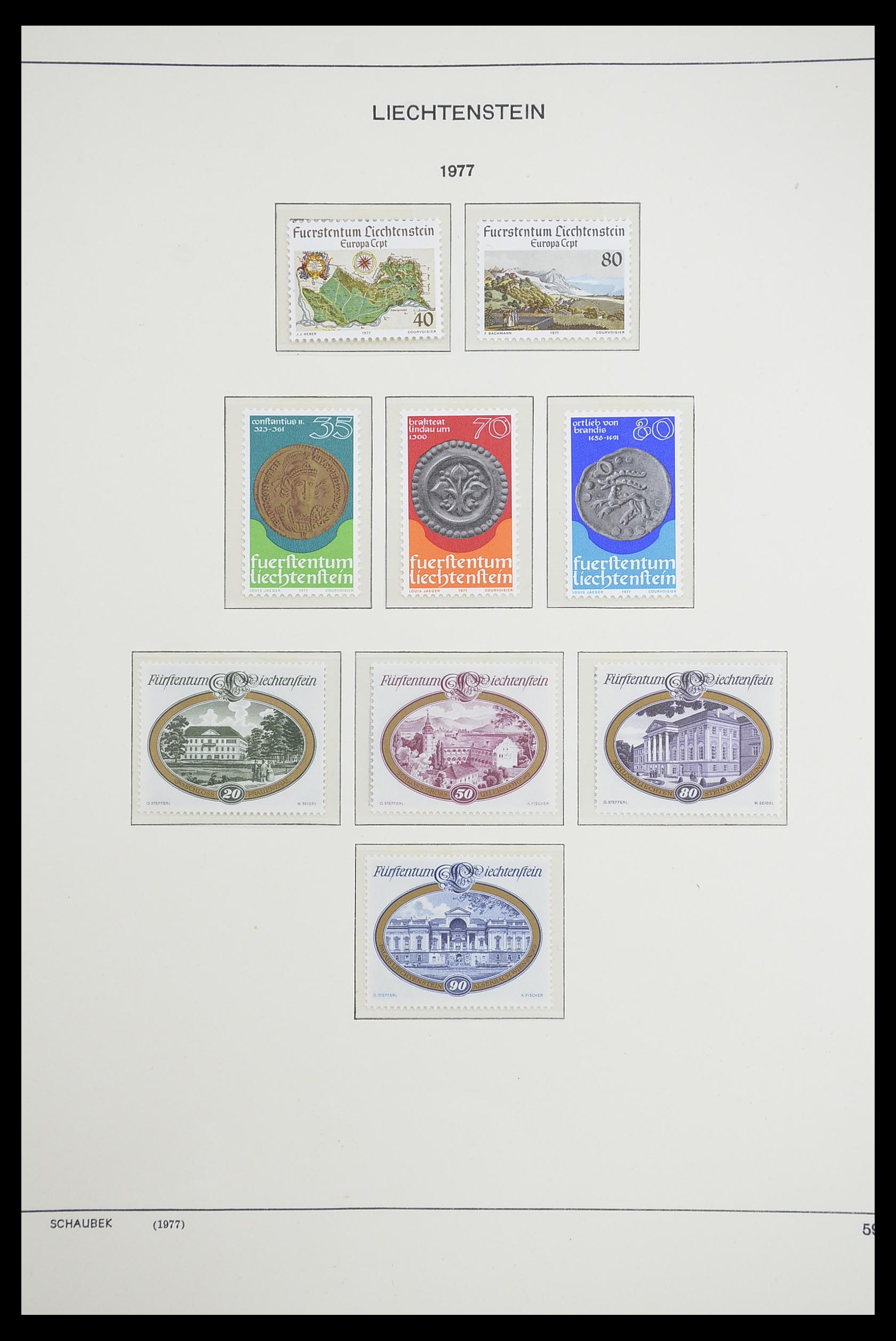 33274 070 - Stamp collection 33274 Liechtenstein 1912-1996.