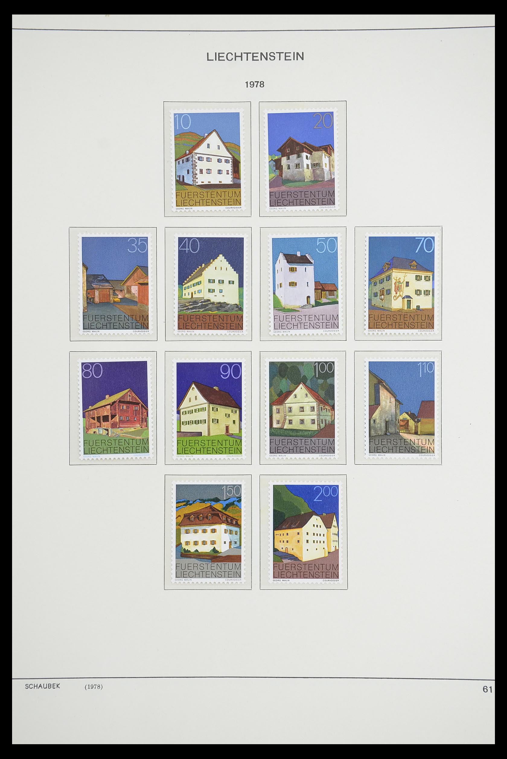 33274 072 - Stamp collection 33274 Liechtenstein 1912-1996.