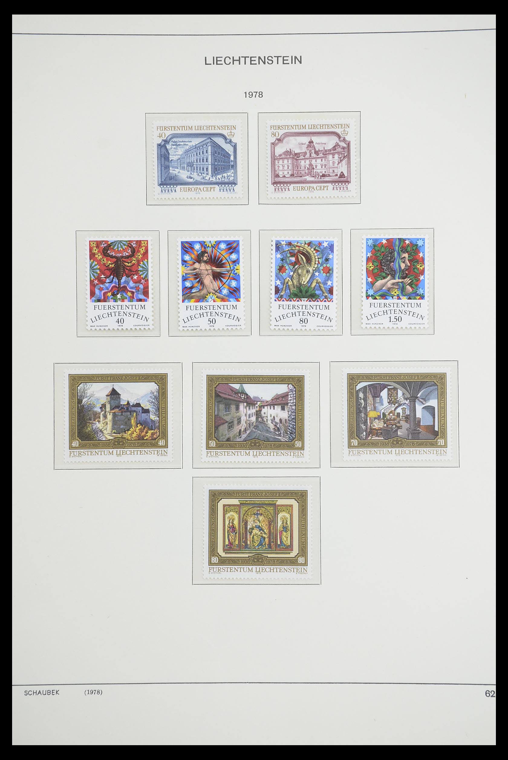 33274 073 - Stamp collection 33274 Liechtenstein 1912-1996.