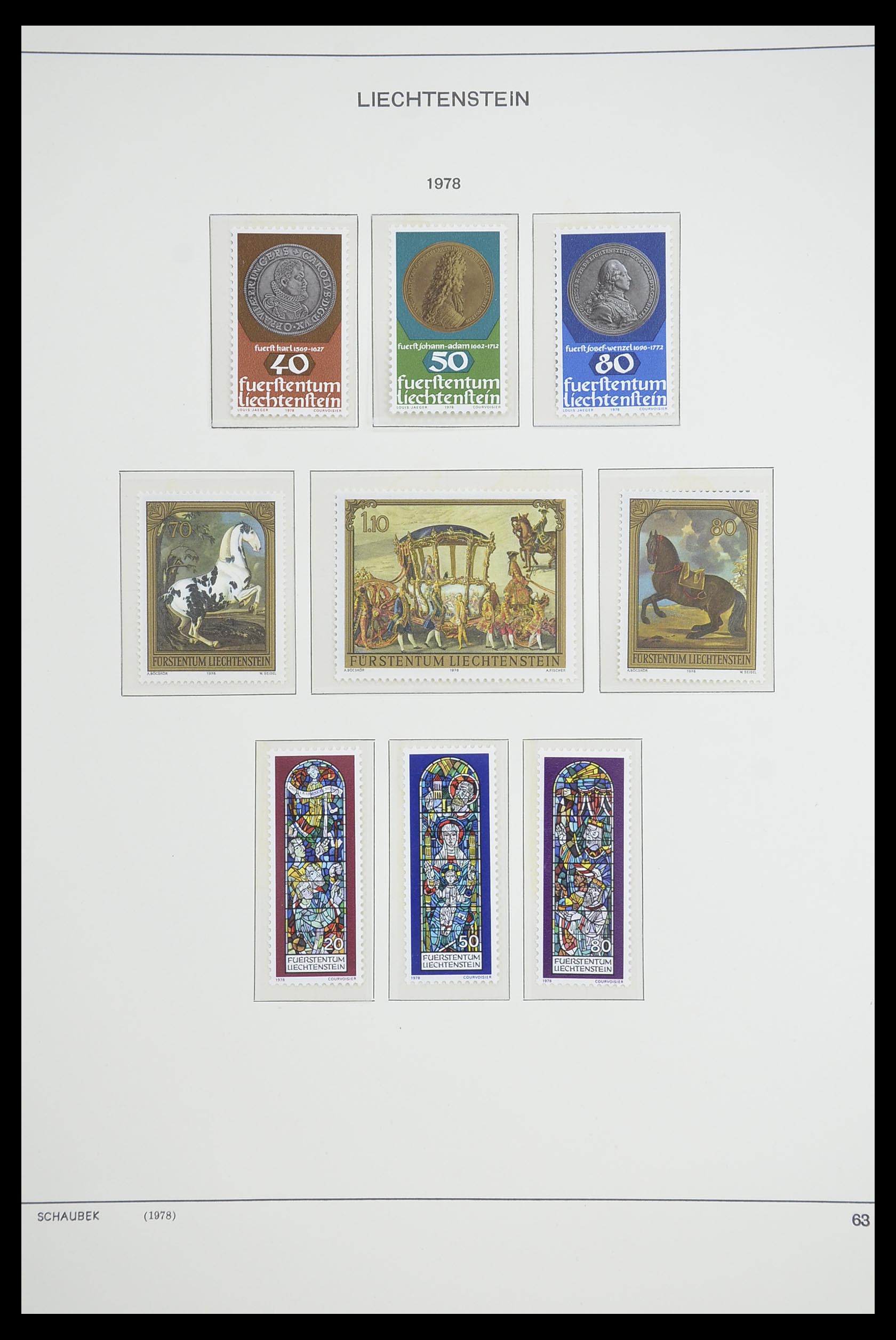 33274 074 - Postzegelverzameling 33274 Liechtenstein 1912-1996.