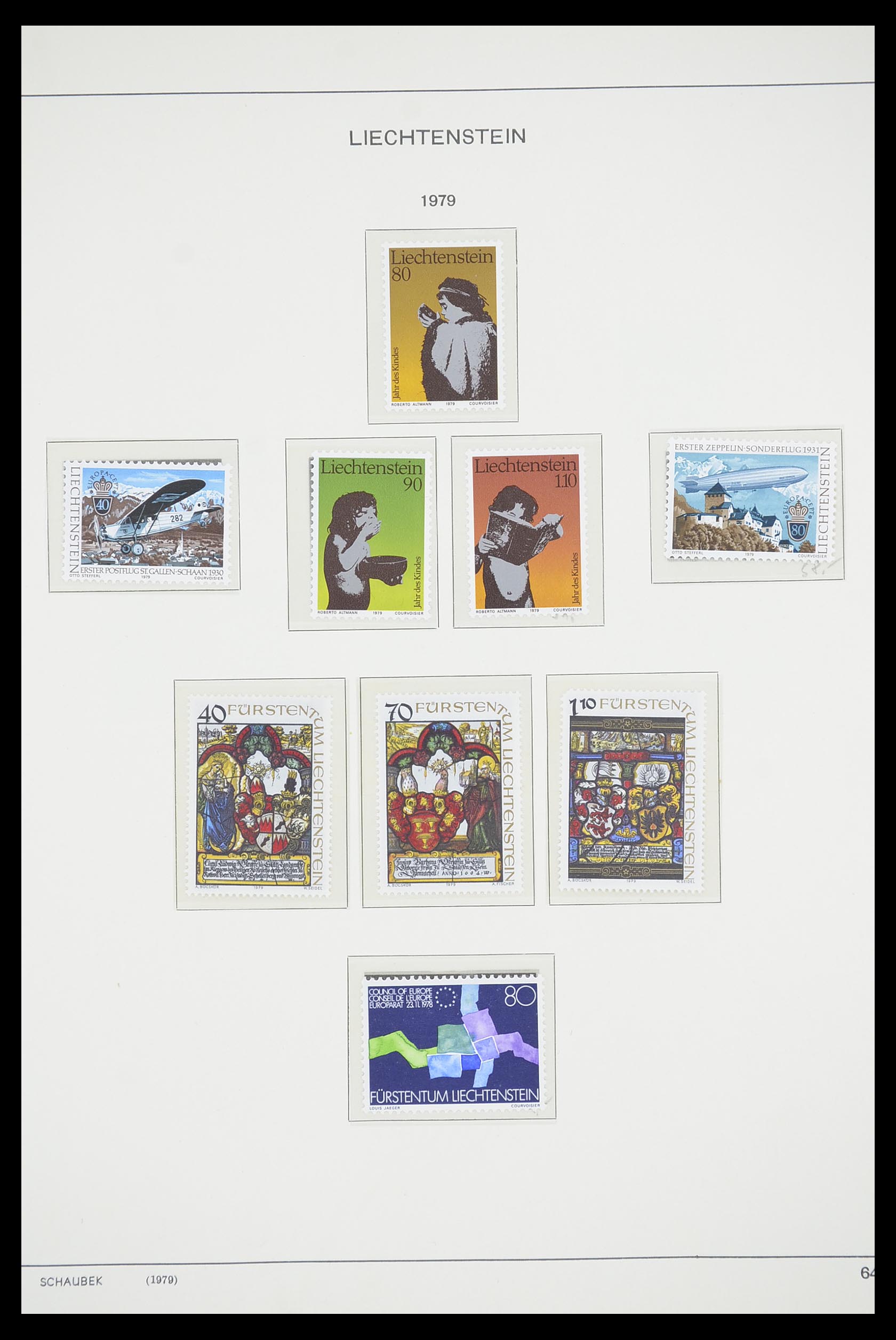 33274 075 - Postzegelverzameling 33274 Liechtenstein 1912-1996.