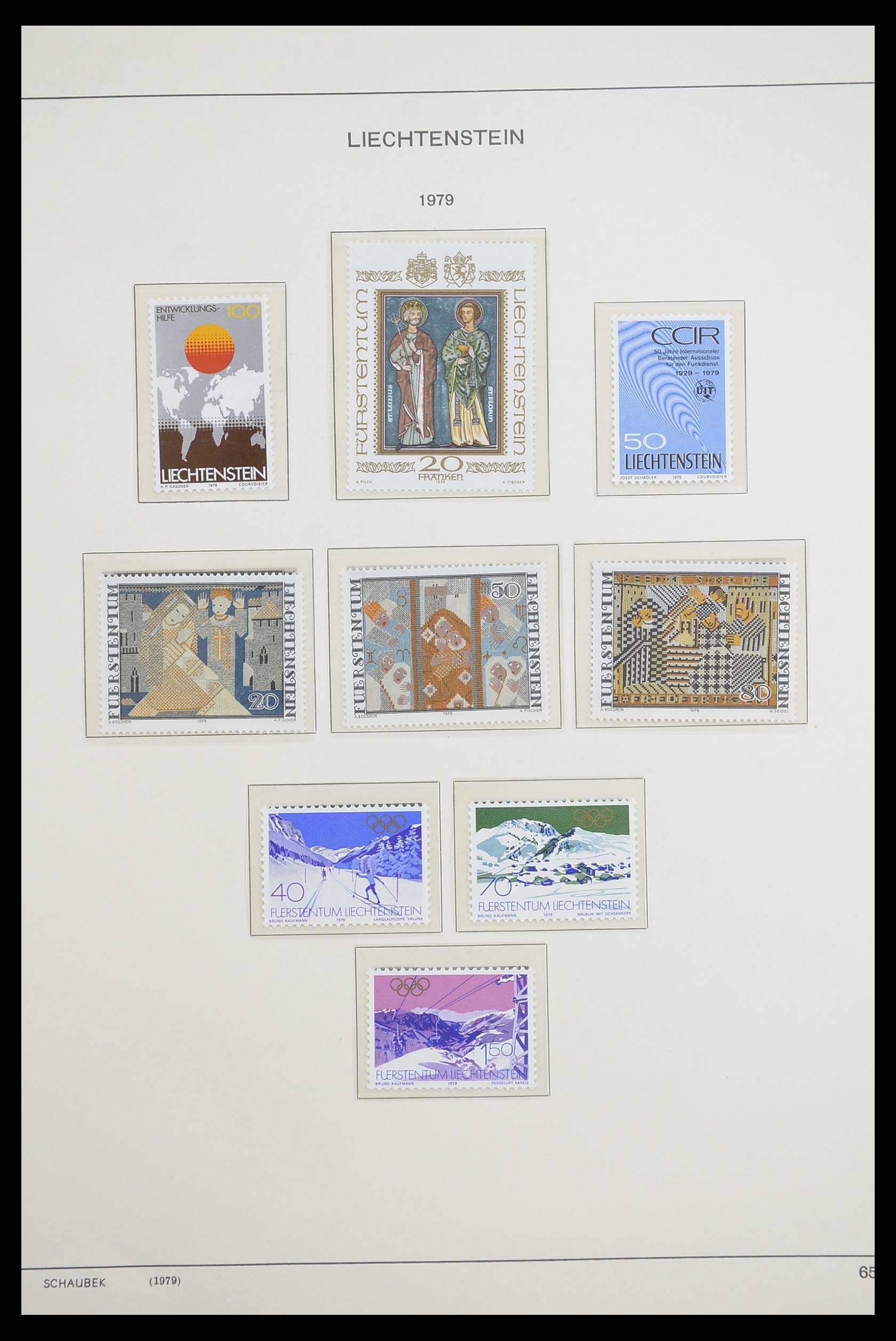 33274 076 - Stamp collection 33274 Liechtenstein 1912-1996.