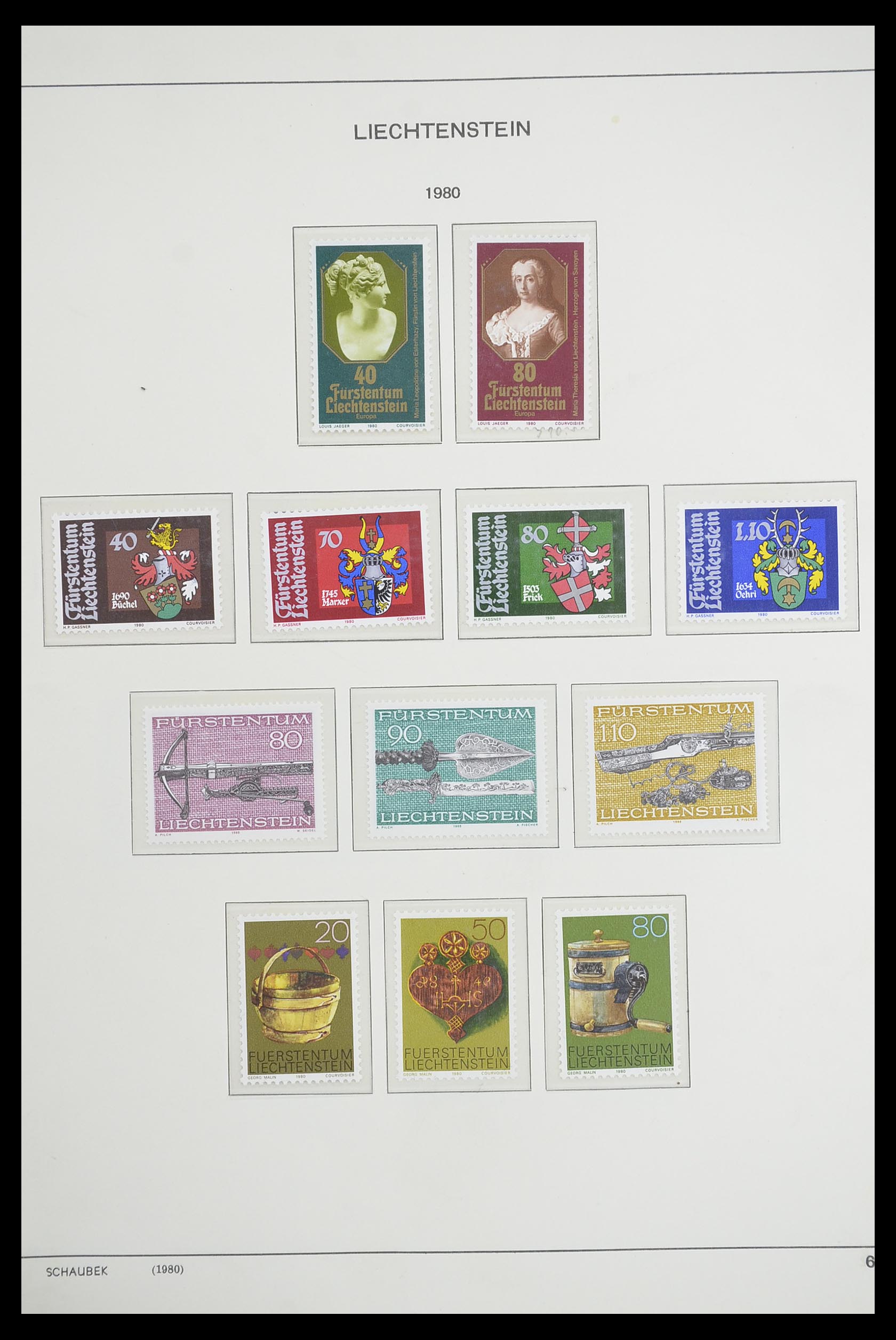 33274 078 - Stamp collection 33274 Liechtenstein 1912-1996.
