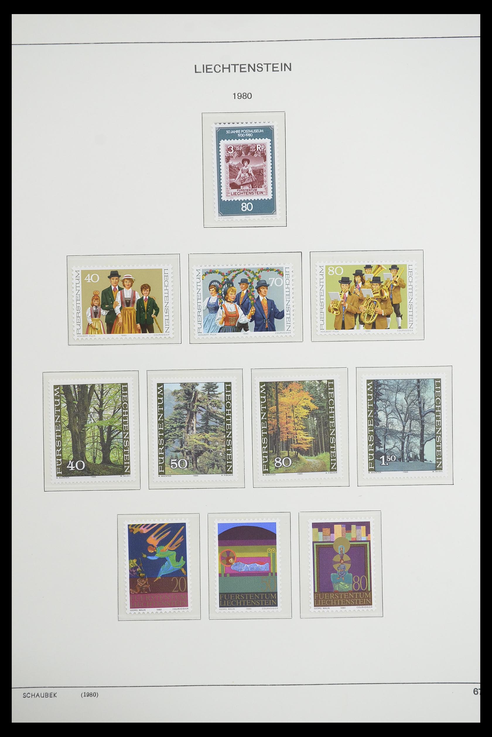 33274 079 - Postzegelverzameling 33274 Liechtenstein 1912-1996.