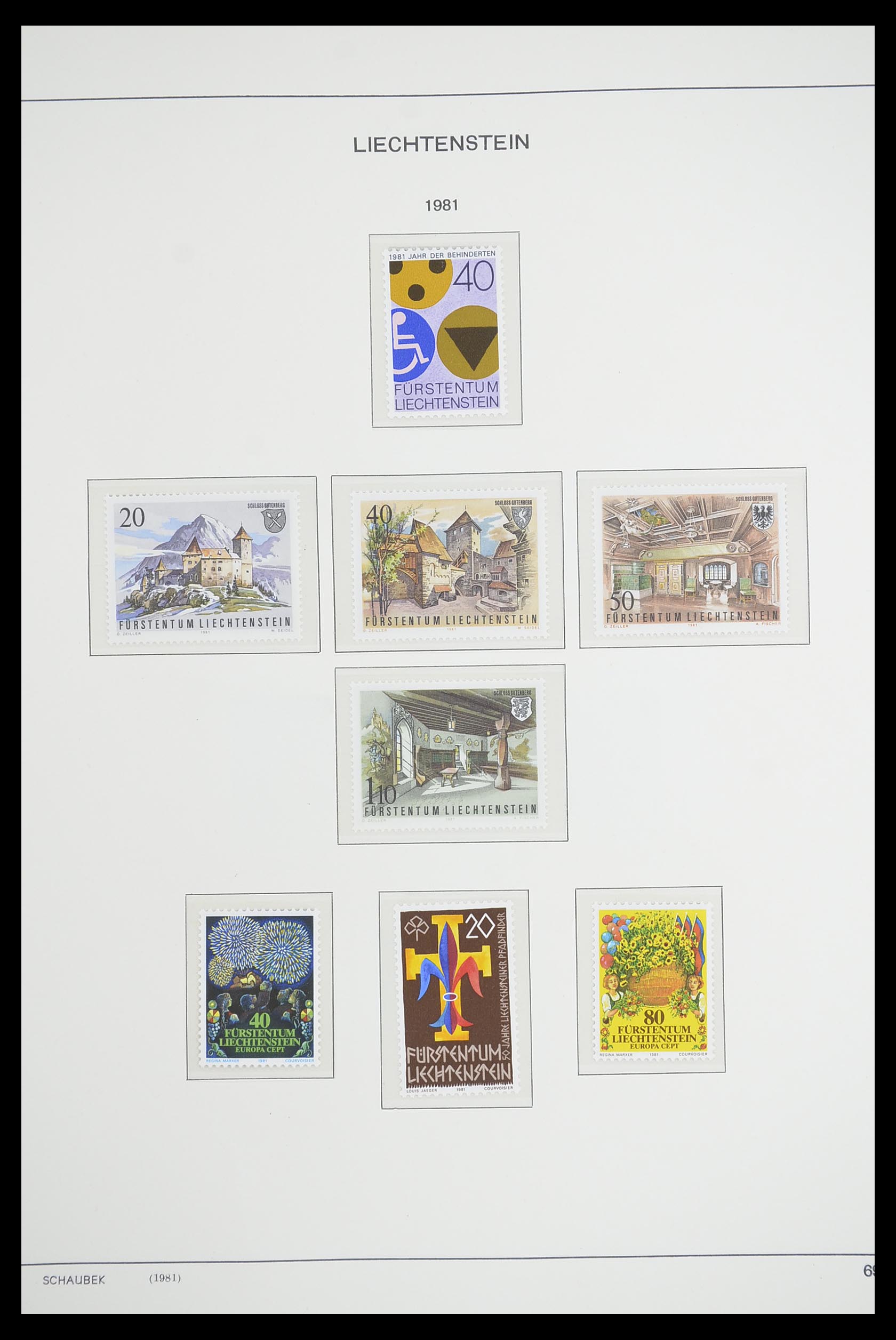 33274 081 - Postzegelverzameling 33274 Liechtenstein 1912-1996.