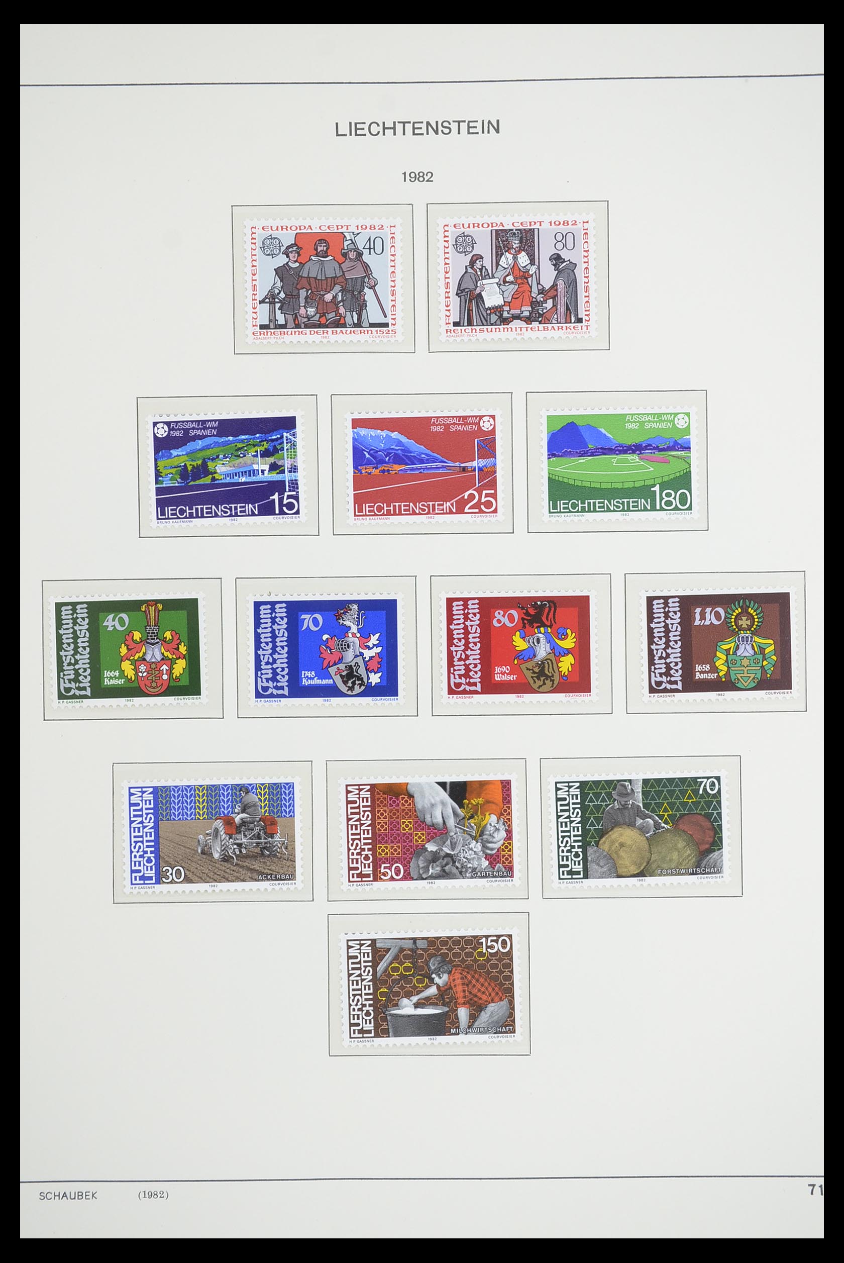 33274 084 - Postzegelverzameling 33274 Liechtenstein 1912-1996.