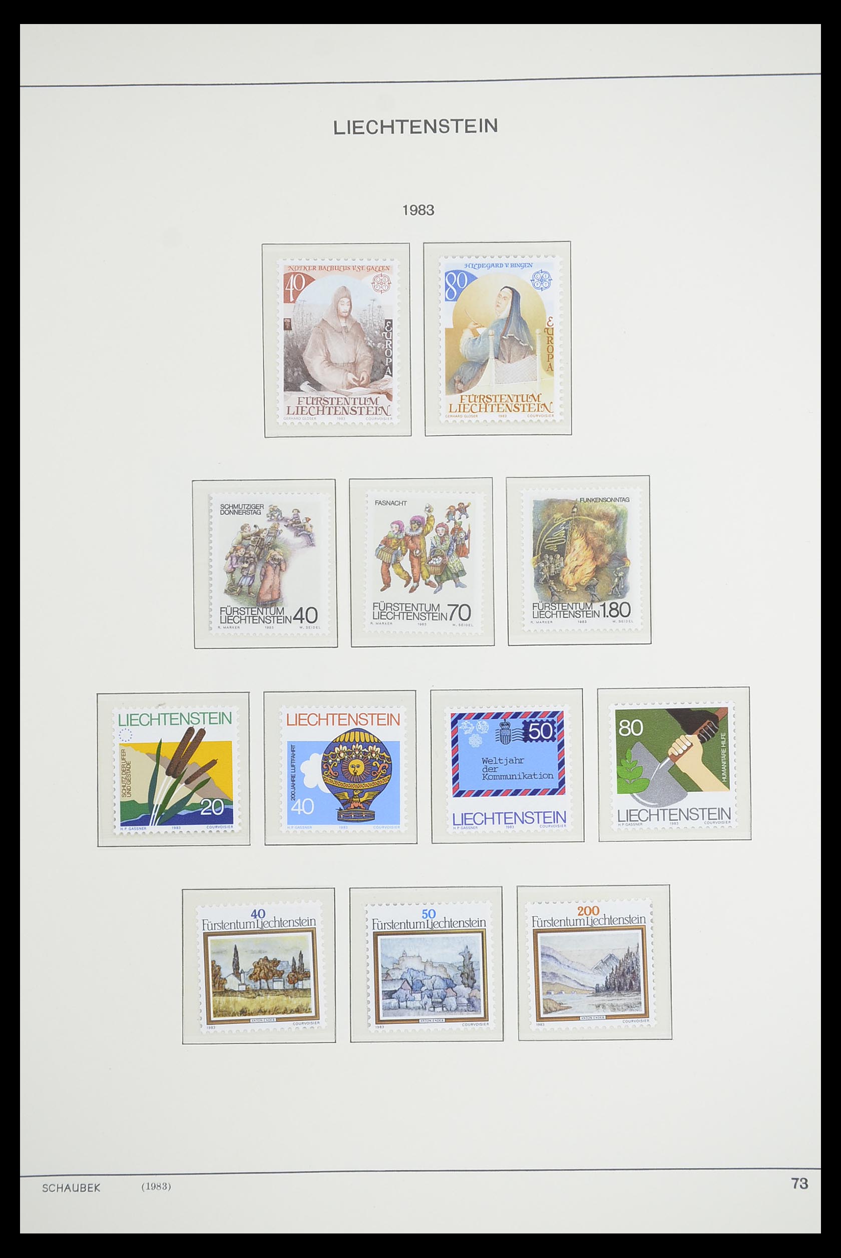 33274 086 - Postzegelverzameling 33274 Liechtenstein 1912-1996.
