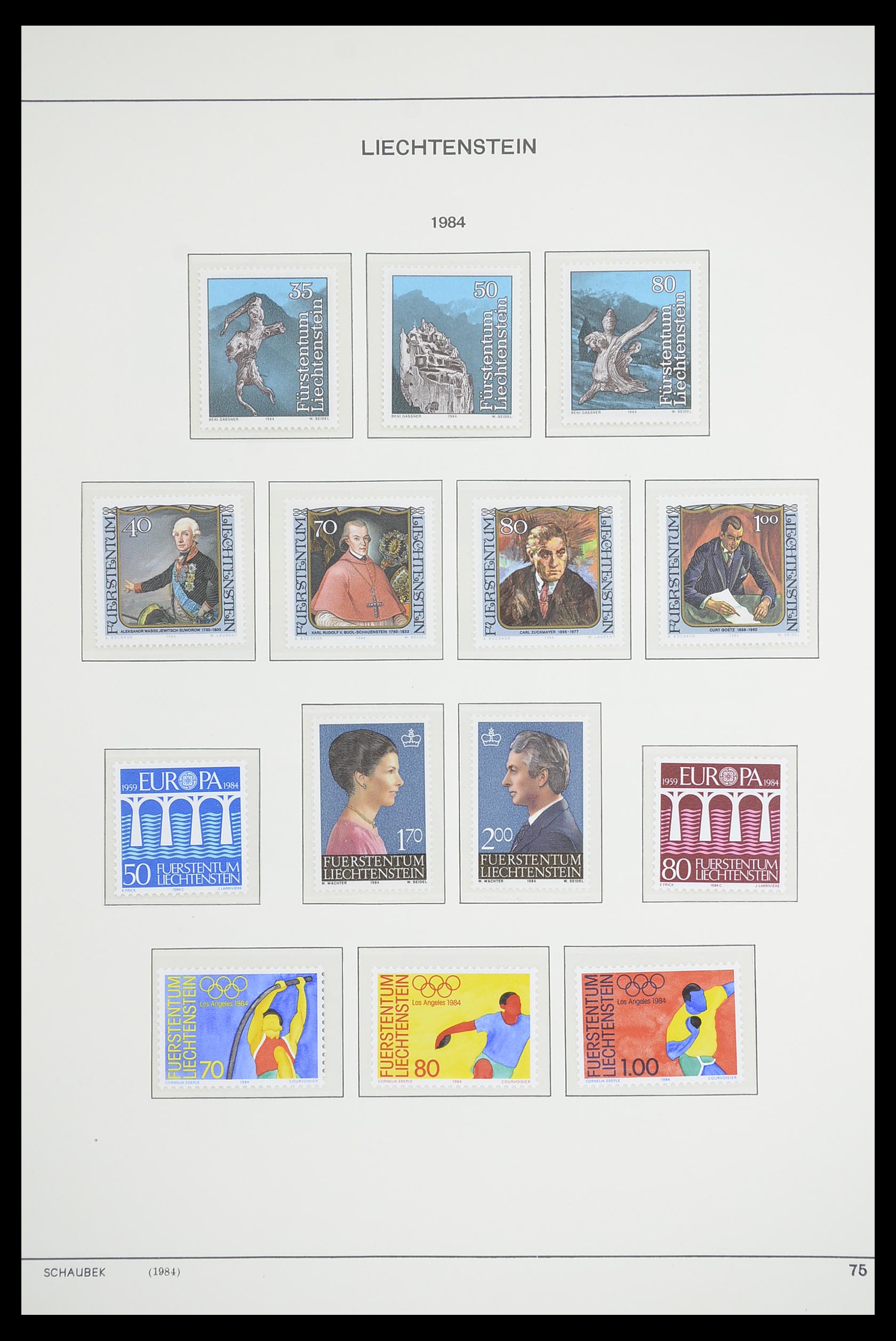 33274 088 - Postzegelverzameling 33274 Liechtenstein 1912-1996.