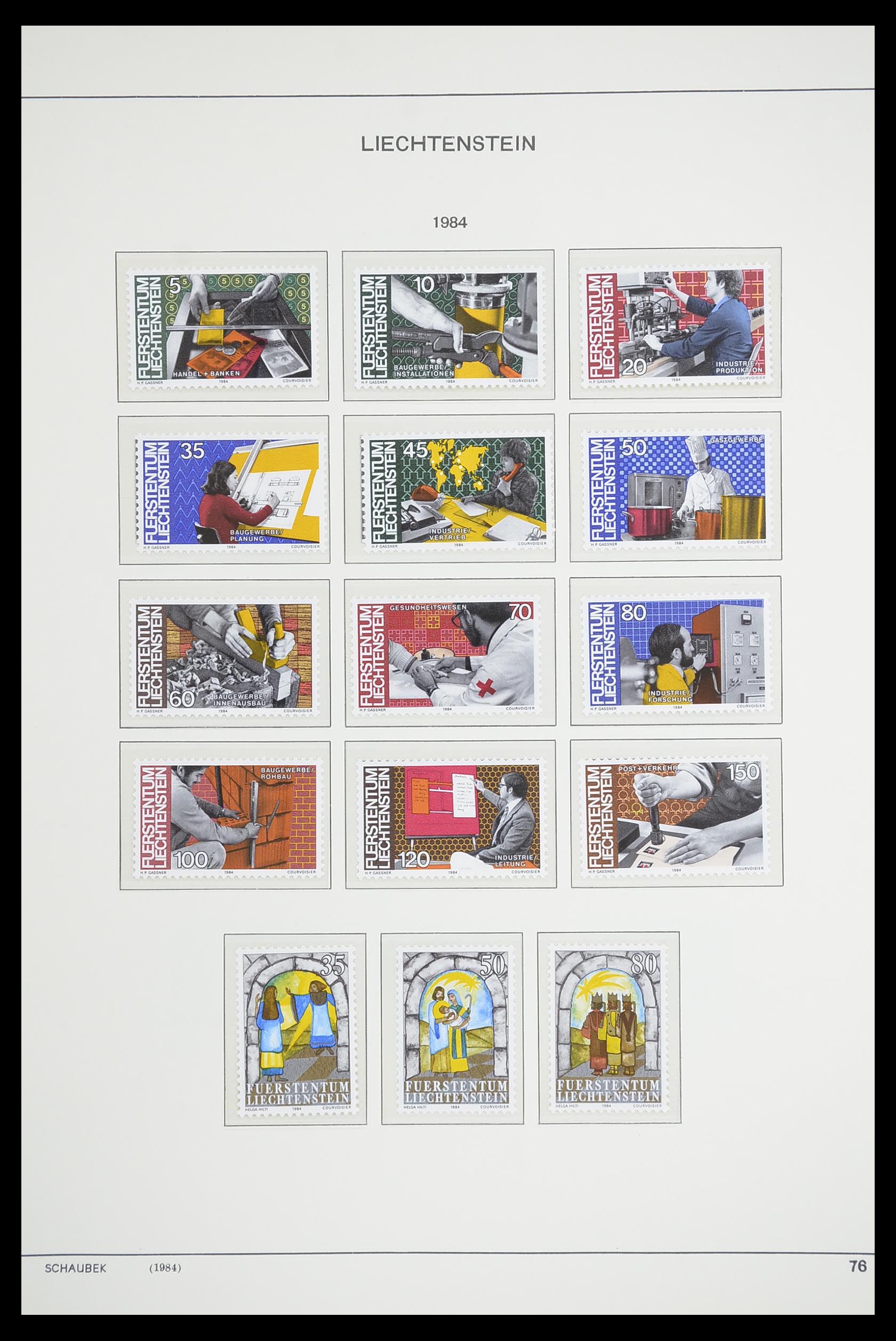 33274 089 - Postzegelverzameling 33274 Liechtenstein 1912-1996.