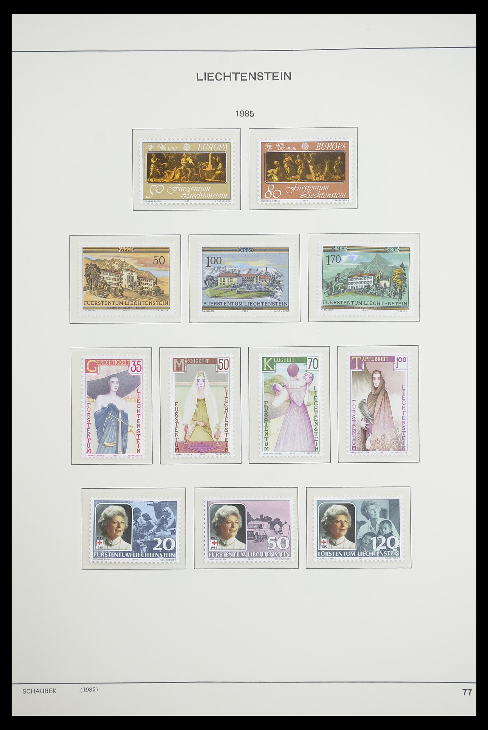 33274 090 - Postzegelverzameling 33274 Liechtenstein 1912-1996.