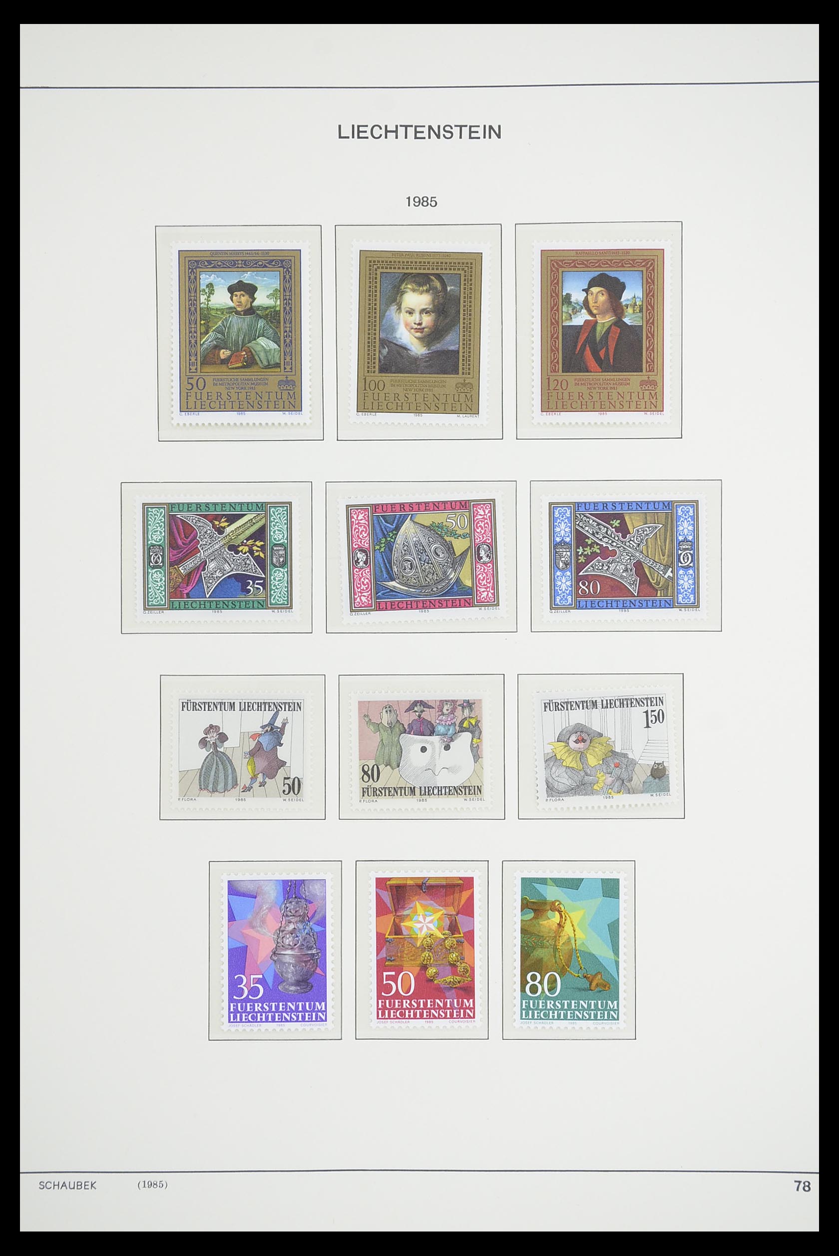 33274 091 - Postzegelverzameling 33274 Liechtenstein 1912-1996.