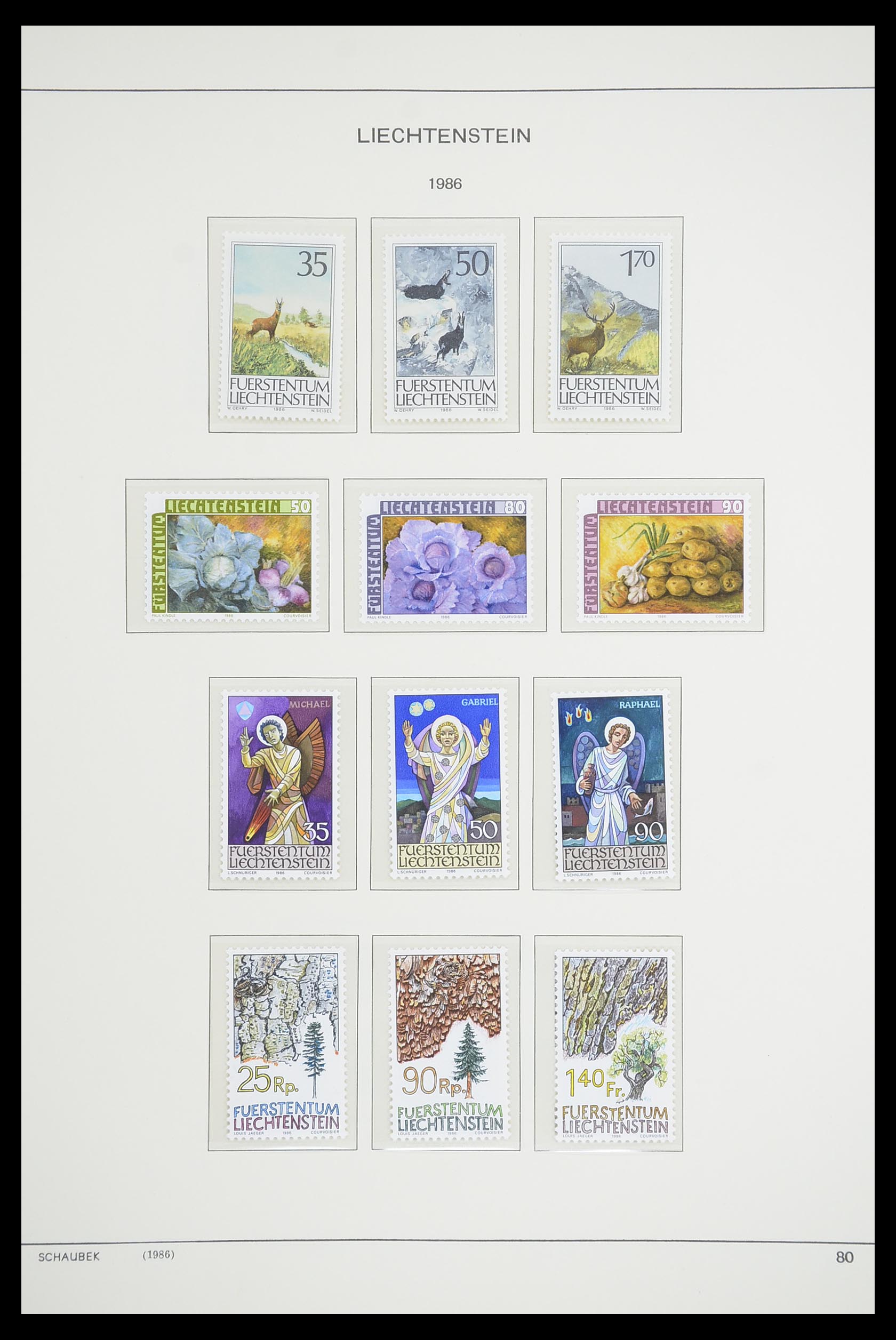 33274 094 - Postzegelverzameling 33274 Liechtenstein 1912-1996.