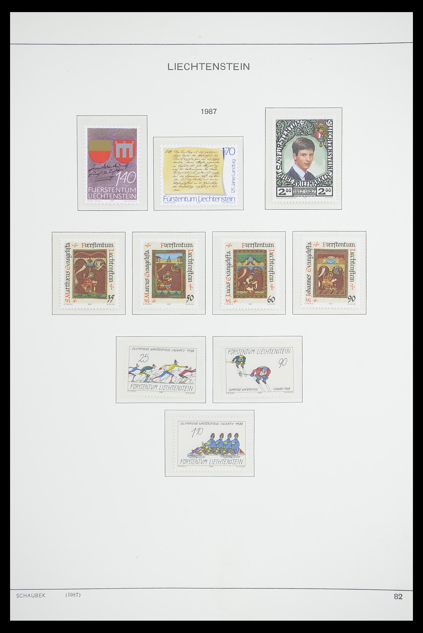 33274 096 - Postzegelverzameling 33274 Liechtenstein 1912-1996.