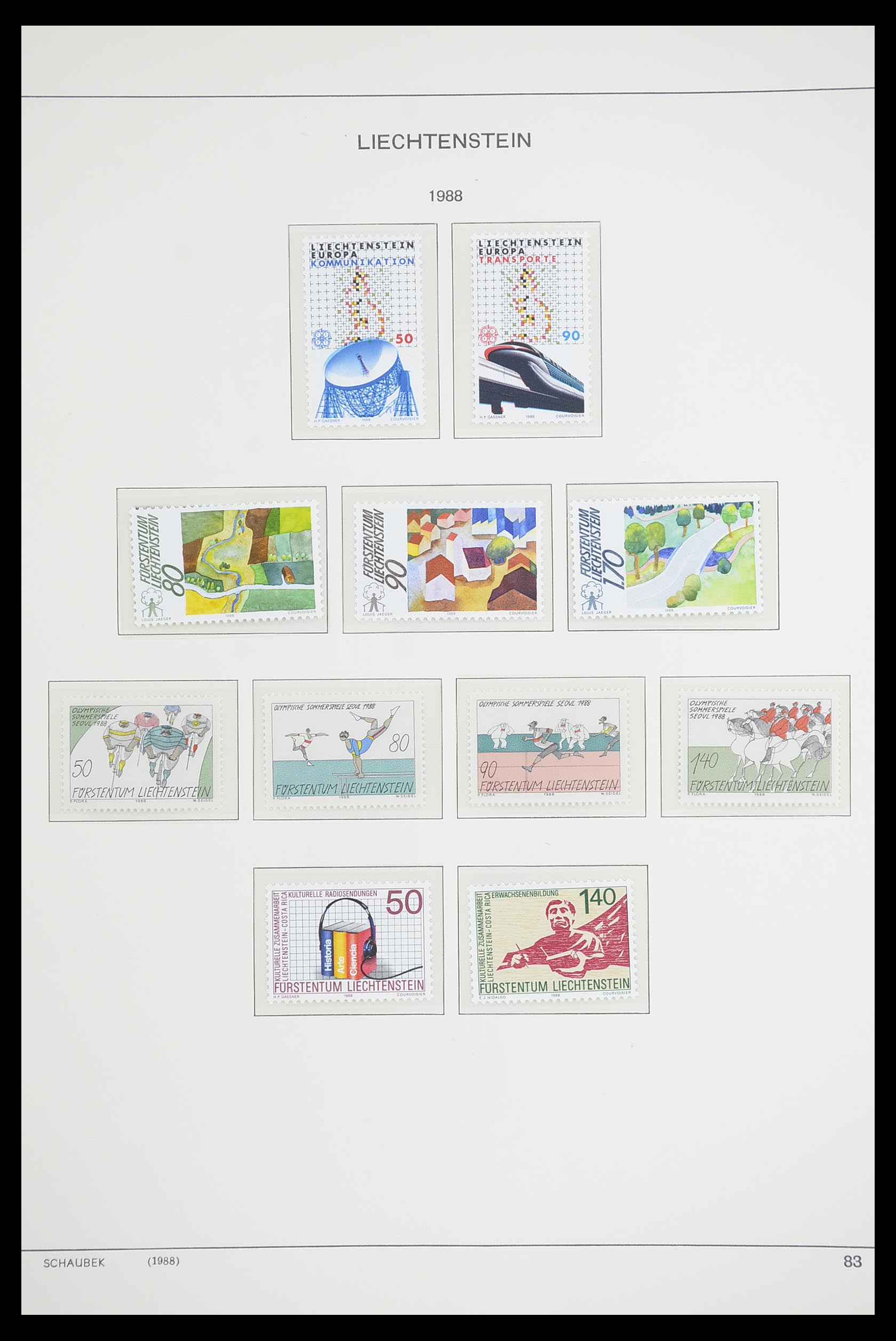 33274 098 - Postzegelverzameling 33274 Liechtenstein 1912-1996.