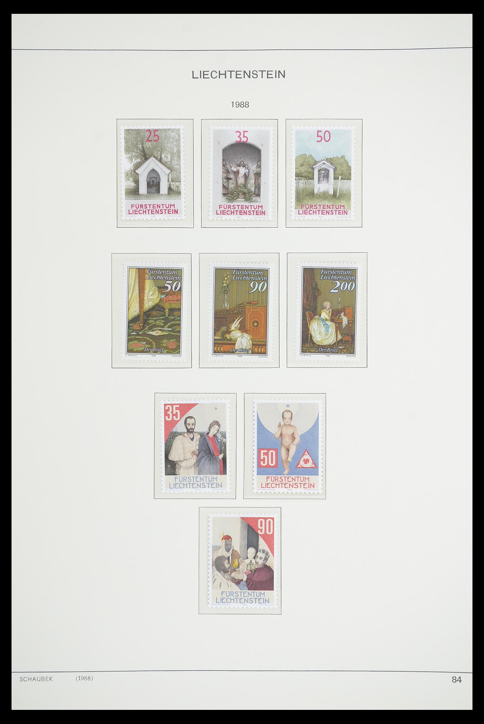 33274 099 - Postzegelverzameling 33274 Liechtenstein 1912-1996.