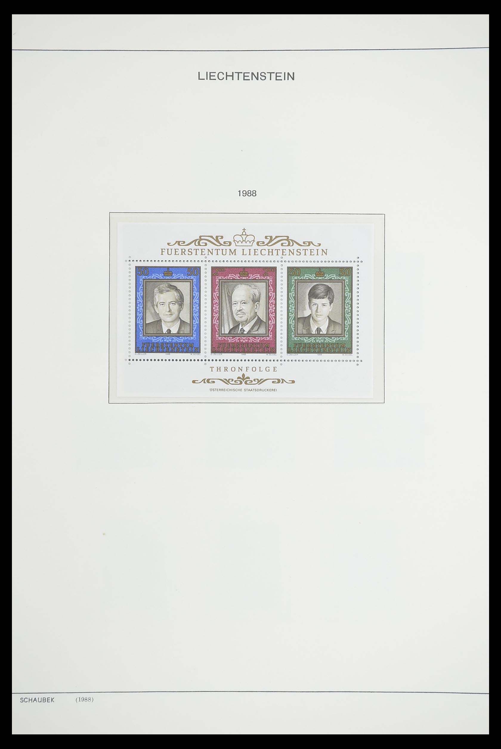 33274 100 - Postzegelverzameling 33274 Liechtenstein 1912-1996.