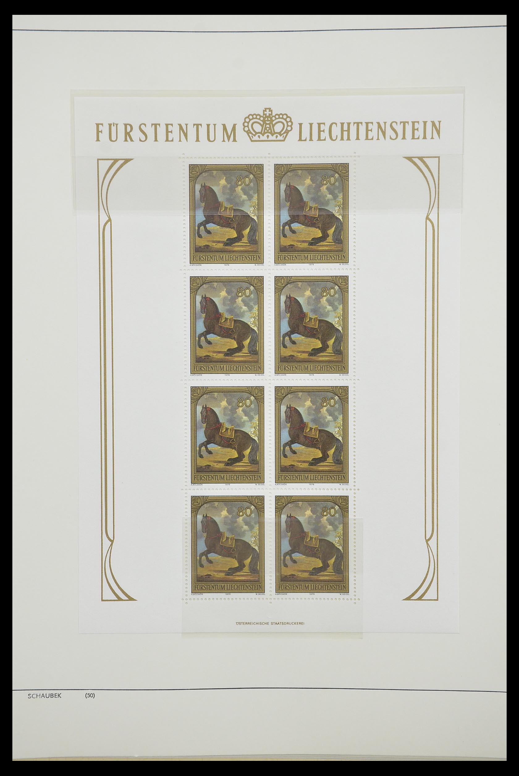 33274 389 - Stamp collection 33274 Liechtenstein 1912-1996.
