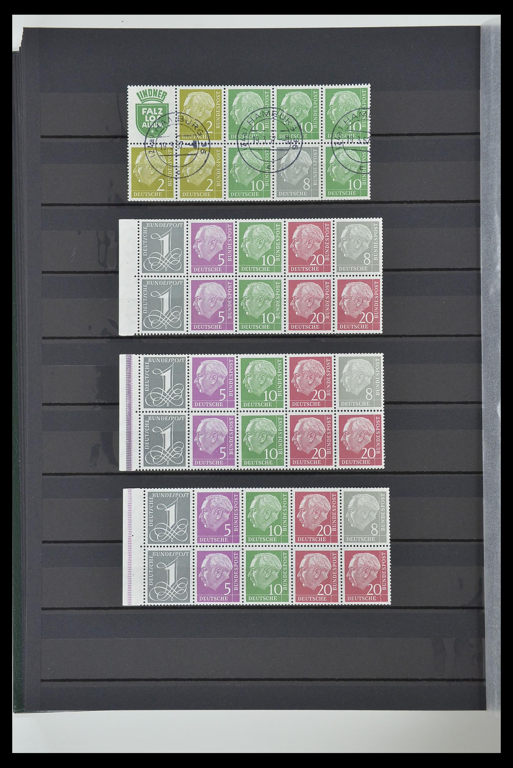 33275 036 - Postzegelverzameling 33275 Bundespost combinaties 1951-1960.