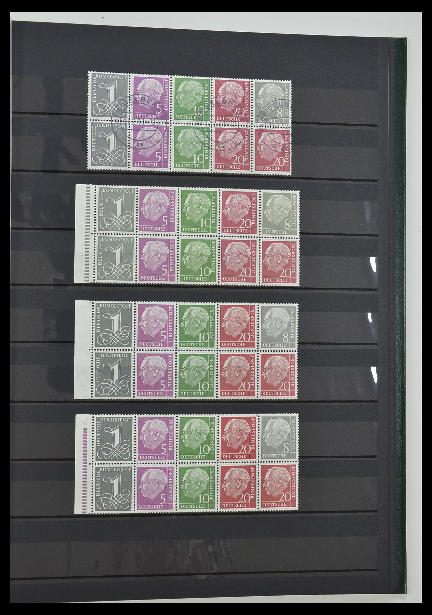 33275 037 - Postzegelverzameling 33275 Bundespost combinaties 1951-1960.