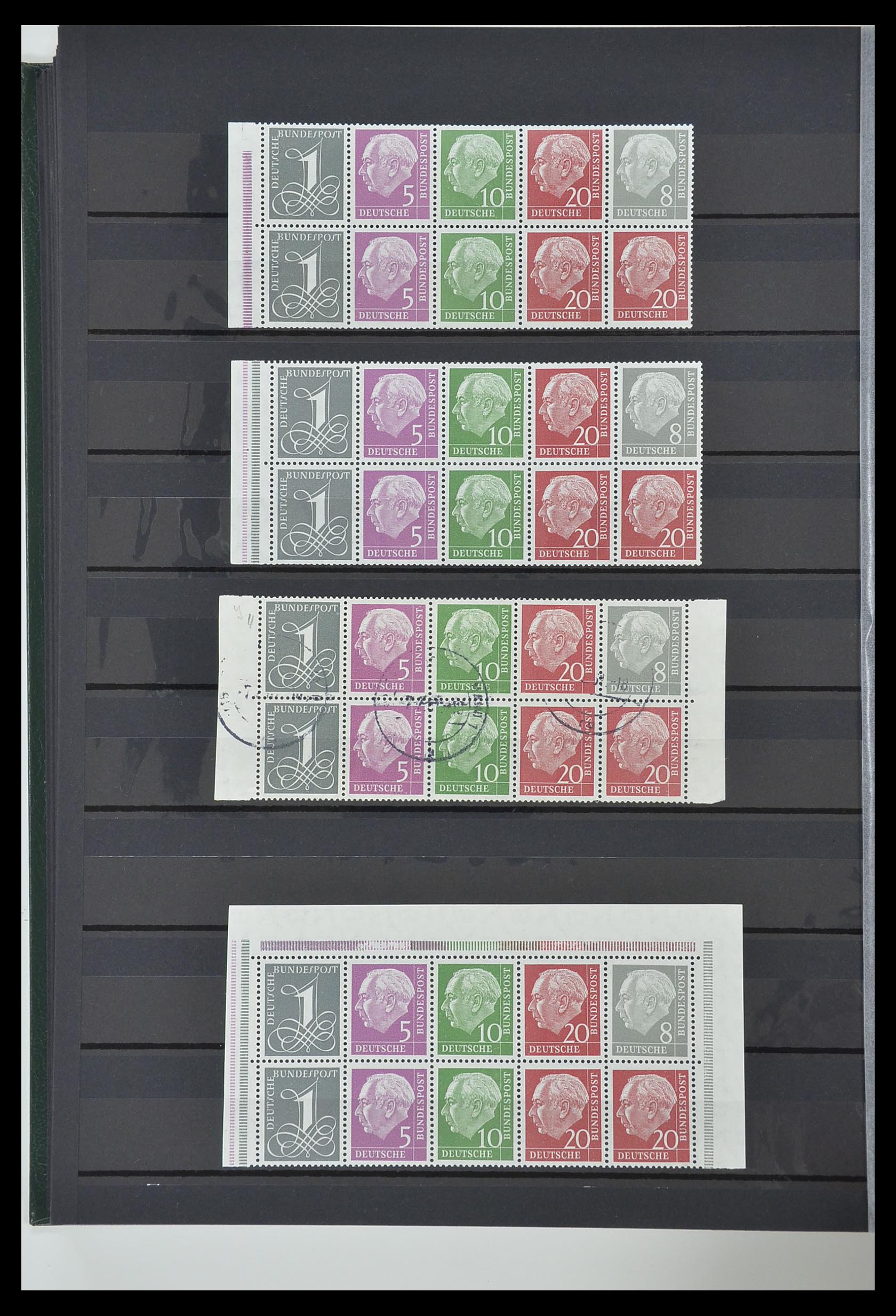 33275 039 - Postzegelverzameling 33275 Bundespost combinaties 1951-1960.